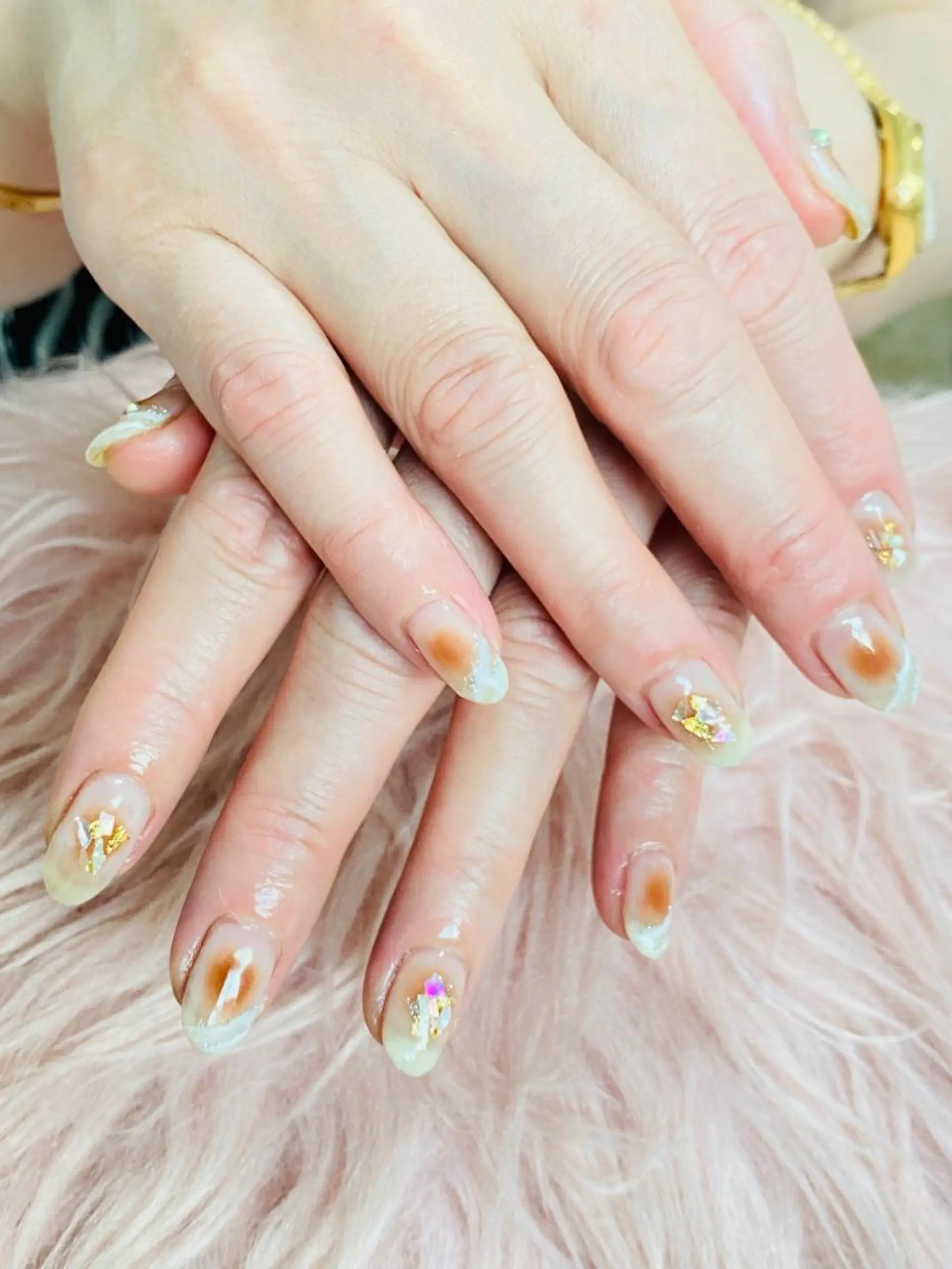 ミディアム HandS ネイル 自宅サロンのネイルデザイン