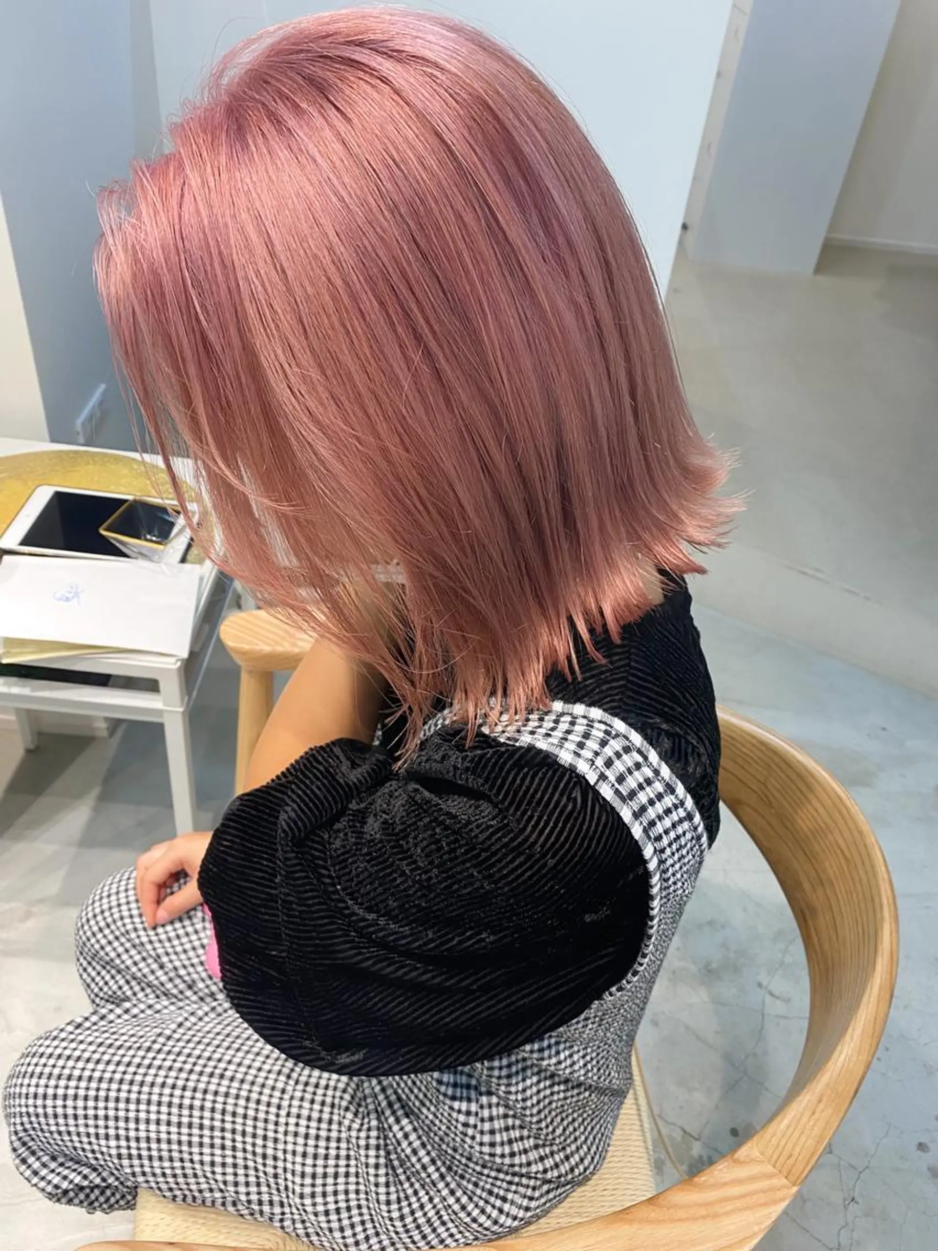 ショート カラー ピンクカラー fit stand /HIIRAGIのヘアスタイル