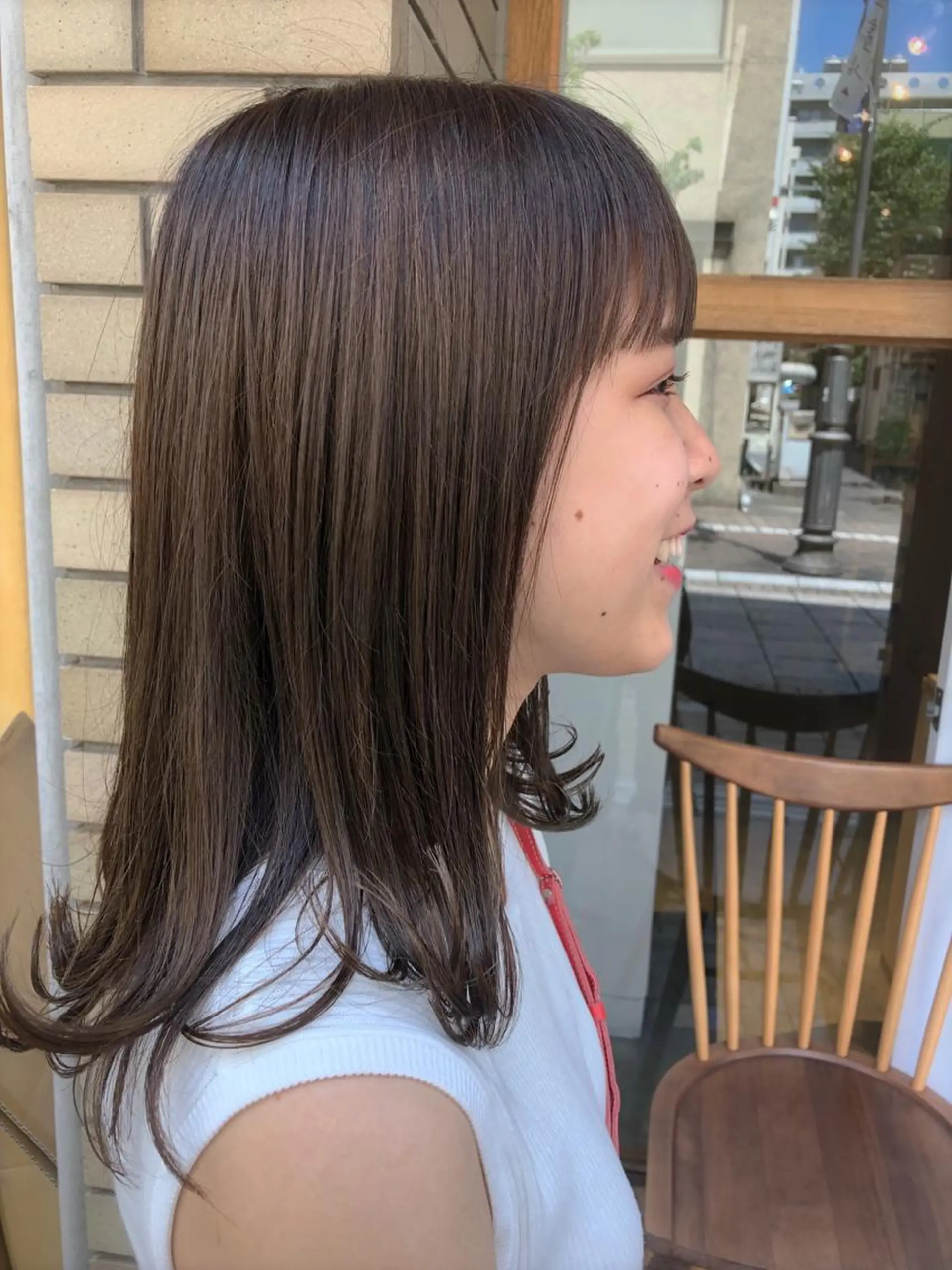 セミロング カラー イルミナカラー Amber所属・山形 光輪子のヘアスタイル