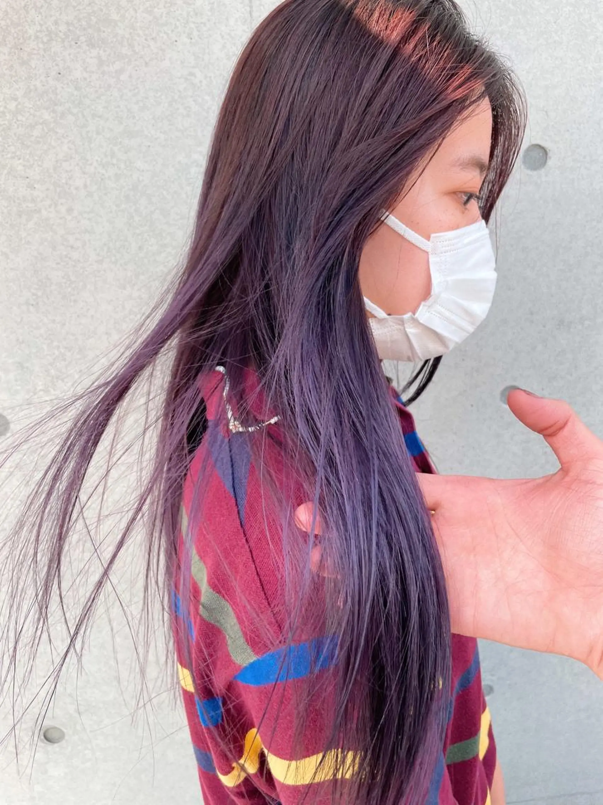 ロング カラー グラデーションカラー ヘアカラー トリートメント センスをお届けします 大谷将生infpのヘアスタイル