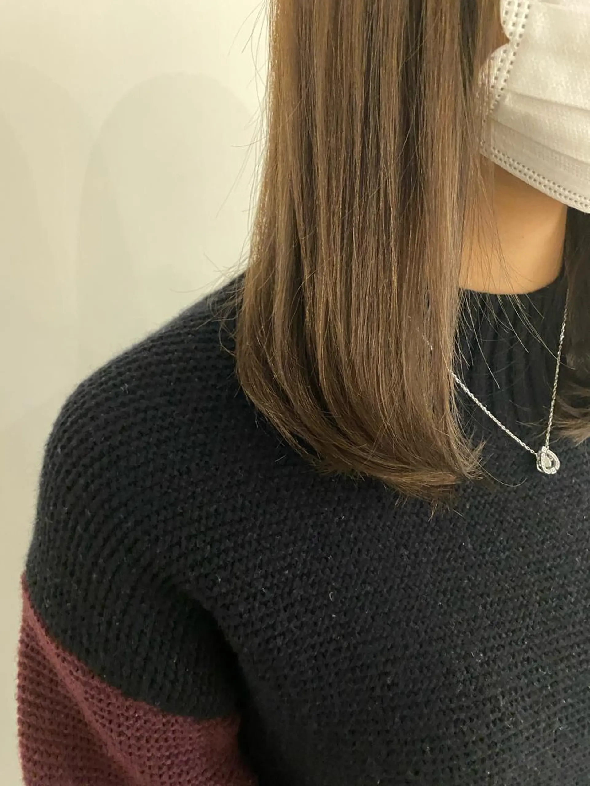 セミロング カラー ベージュカラー サイトウ アカネのヘアスタイル