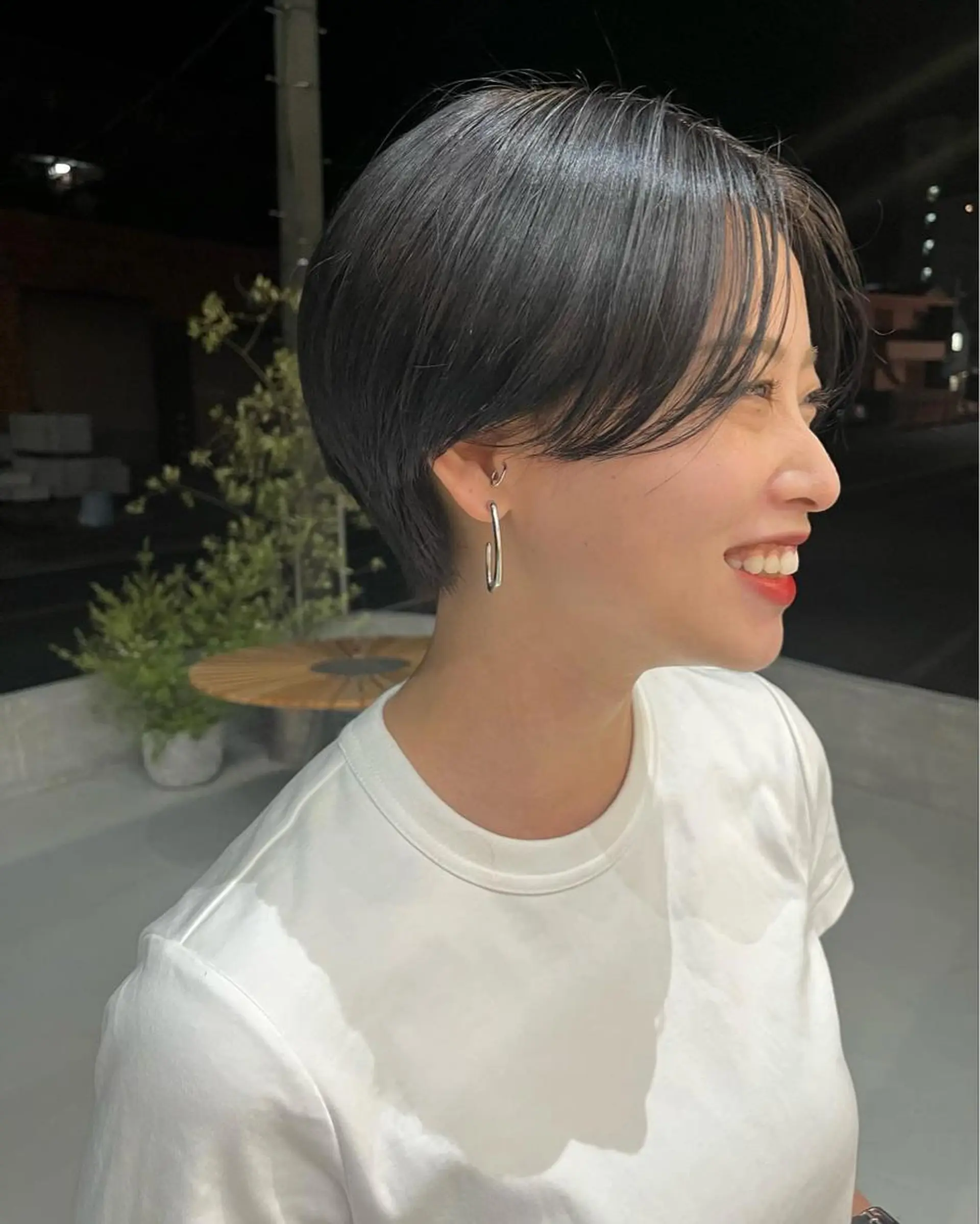 ショート カラー ハンサムショート ショートヘア 網谷 萌夏のヘアスタイル