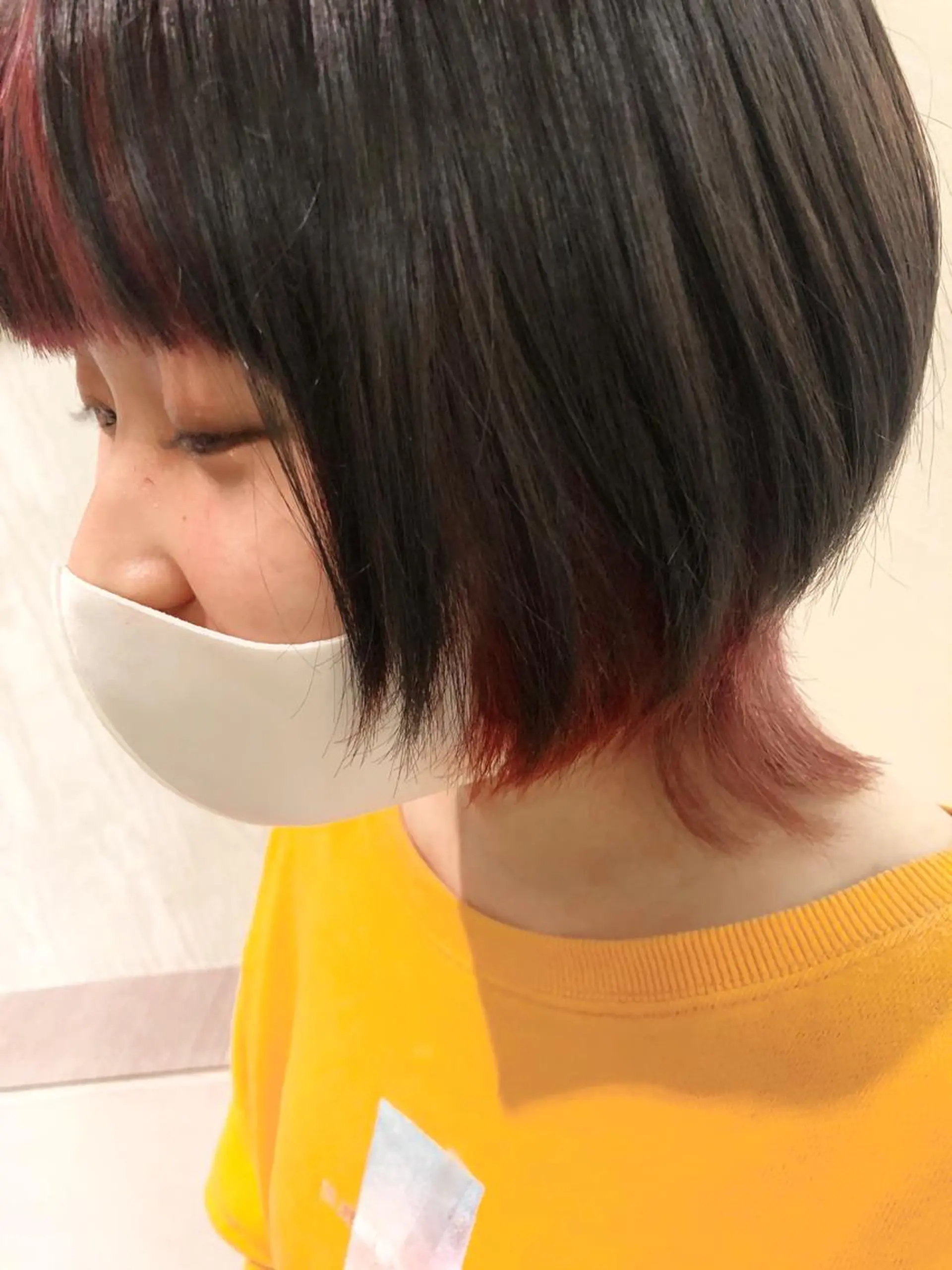 ショート ウルフカット ブリーチ/髪質改善 NYNY大久保のヘアスタイル