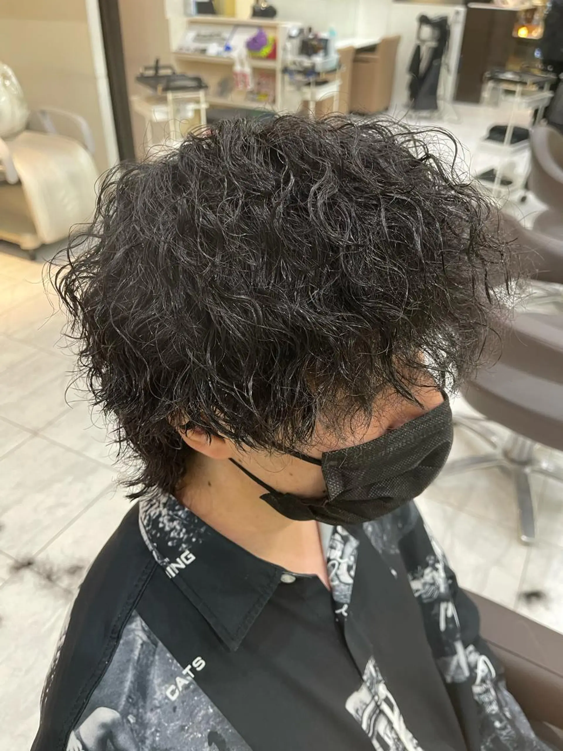 ミディアム パーマ メンズ ミディアムパーマ メンズパーマ ツイストスパイラルパーマ スパイラルパーマ カット パーマ トリートメント 🌻メンズカット 落合諒🌻のヘアスタイル