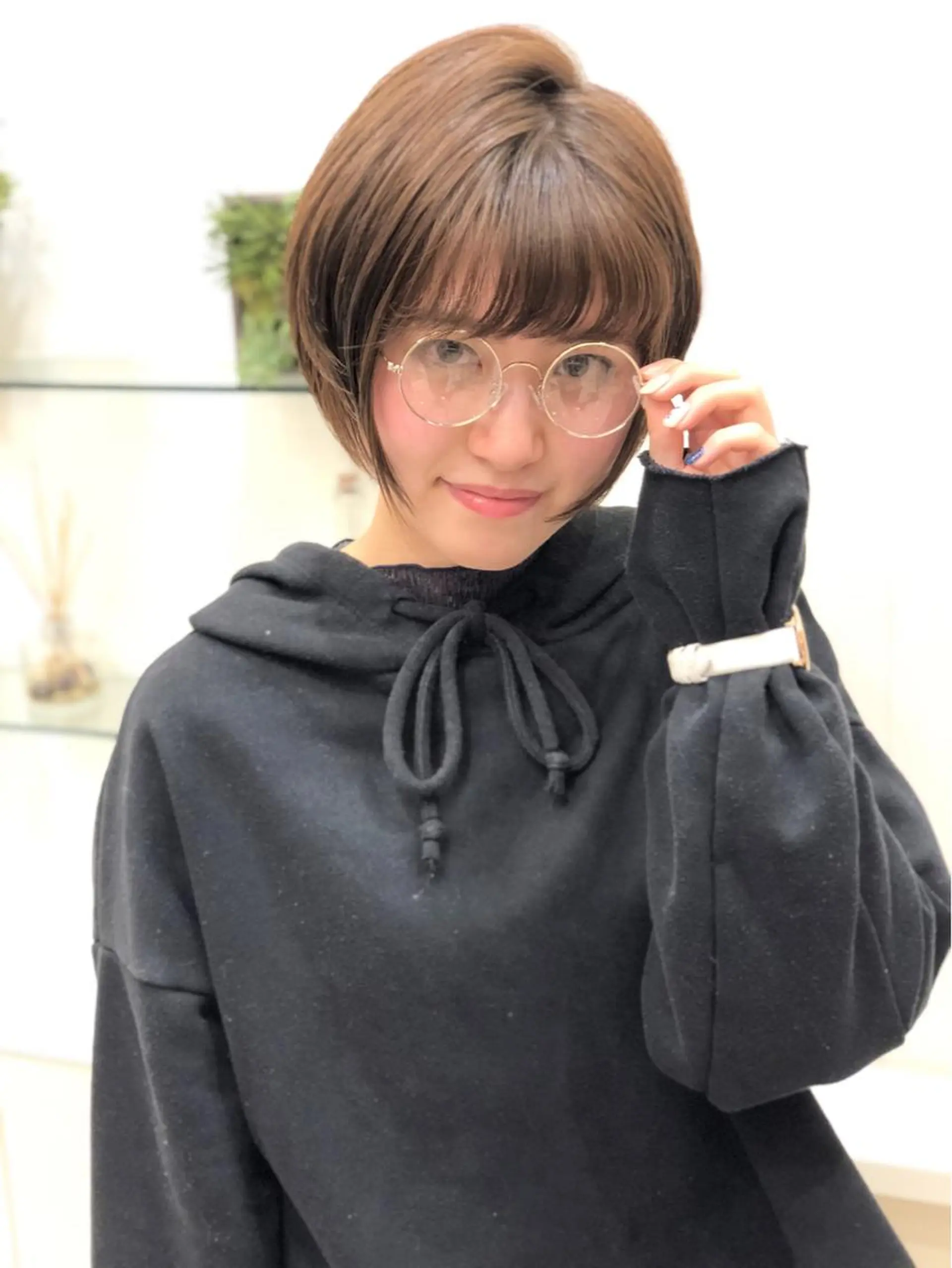 ショート カラー 顔周りカット ショートヘア ディレクター ノナカのヘアスタイル