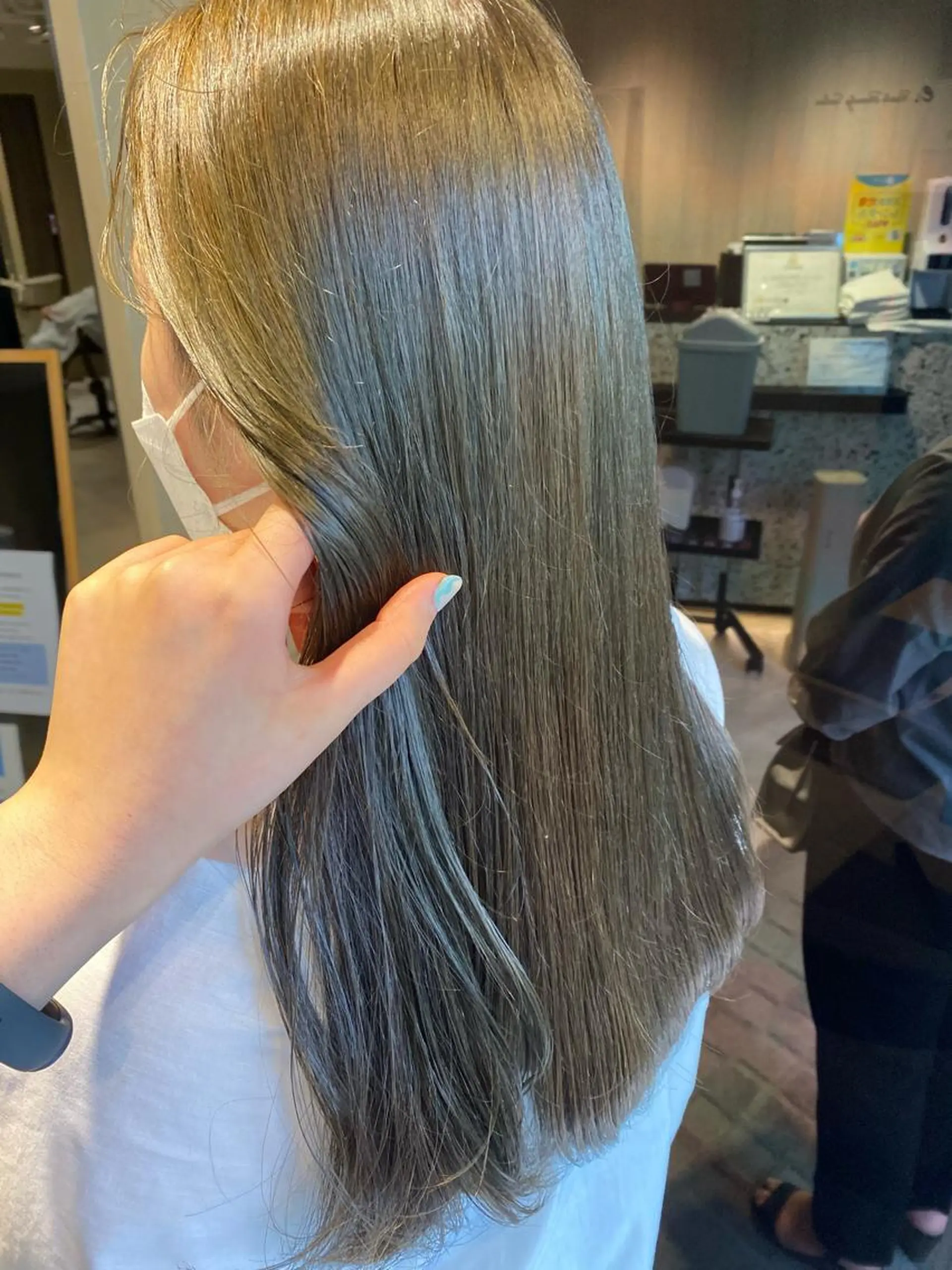 セミロング カラー ヘアアレンジ アンククロス渋谷【ANKH CROSS】所属・韓国ヘア┊︎レイヤー ┊︎haruka🌙のヘアスタイル