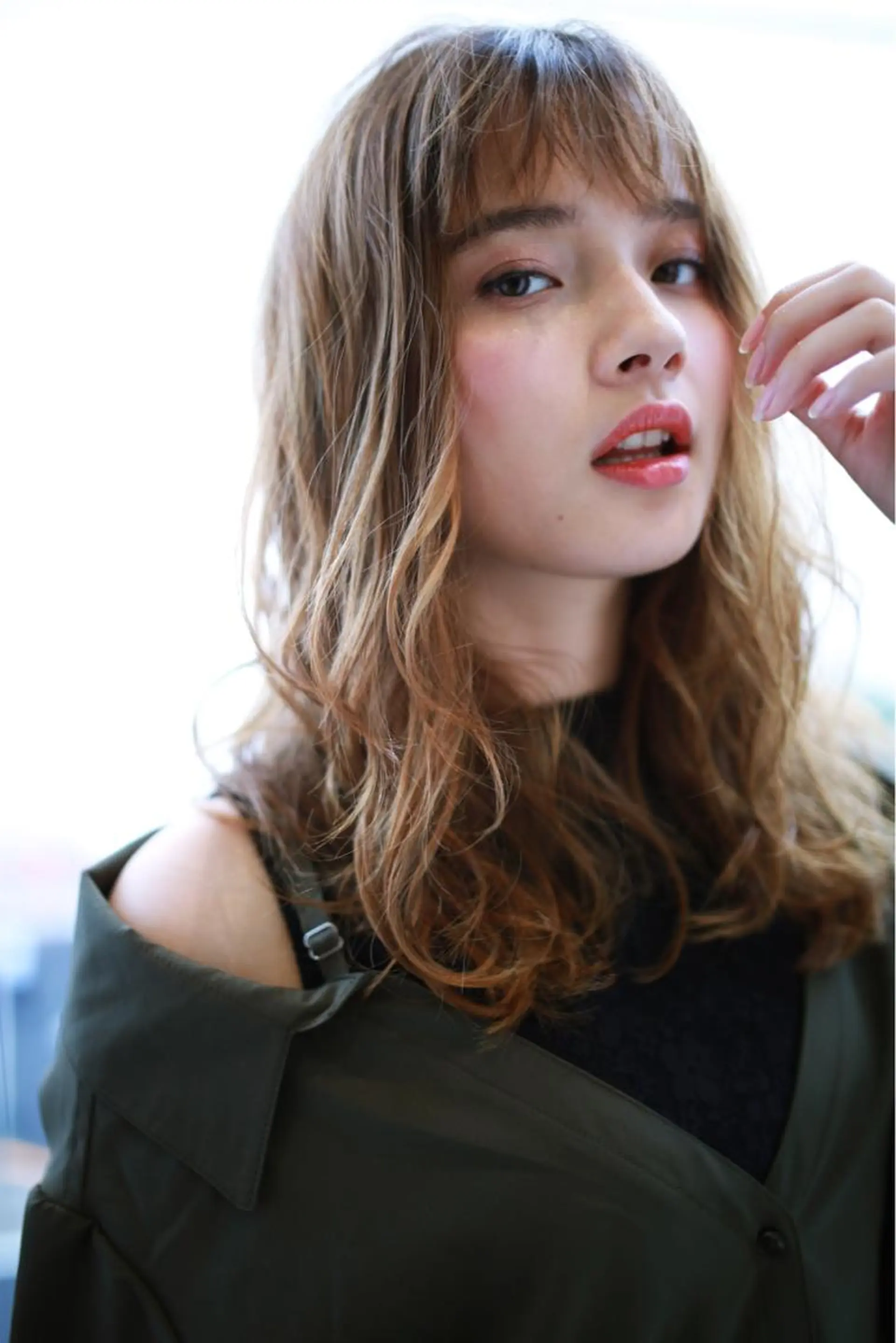 ミディアム カラー パーマ ヘアアレンジ メンズ キッズ ネイル マツエク・マツパ premier modelsのヘアスタイル