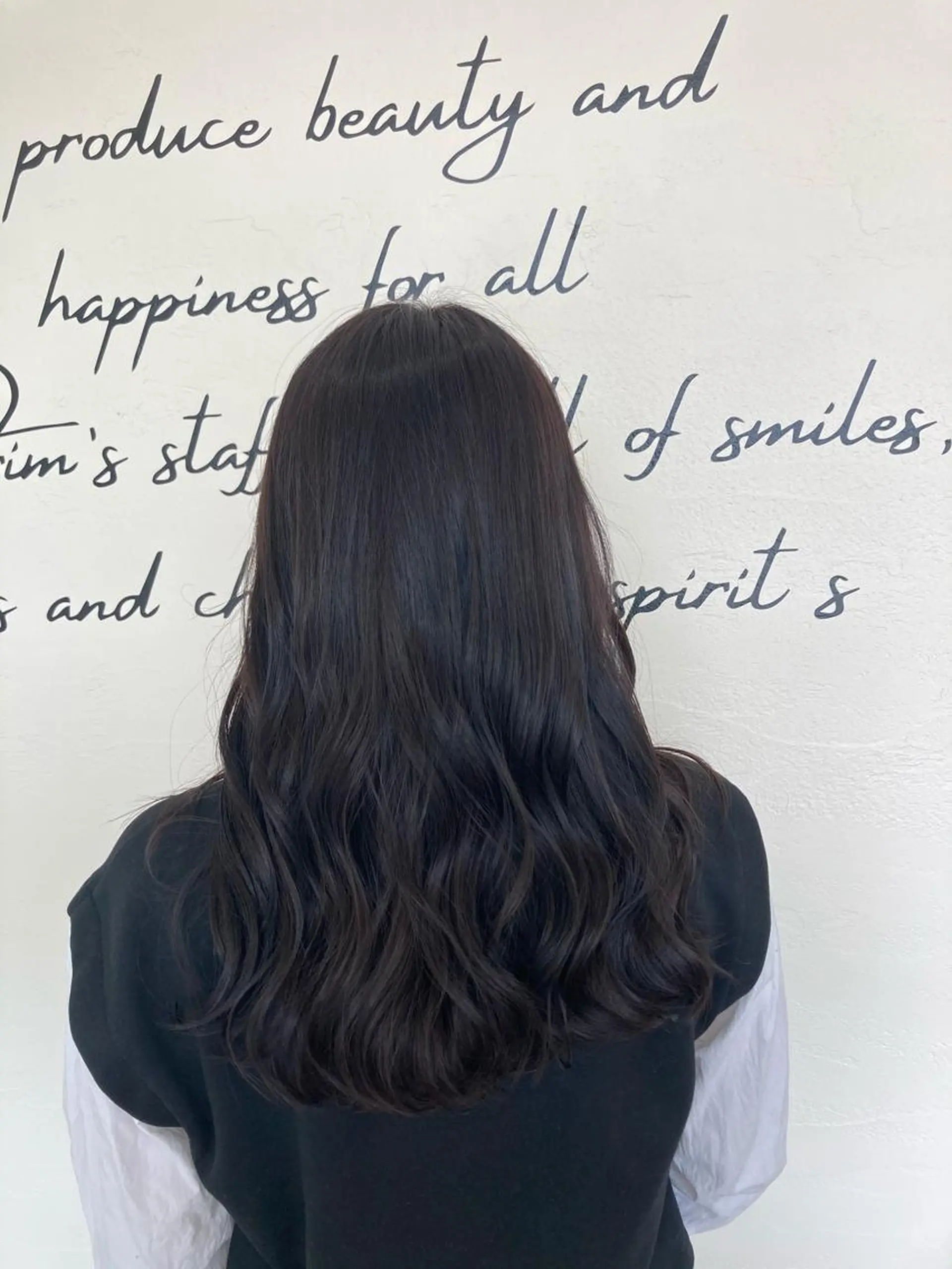 ロング カラー ブラウンカラー ココアブラウン 浅岡 のどかのヘアスタイル