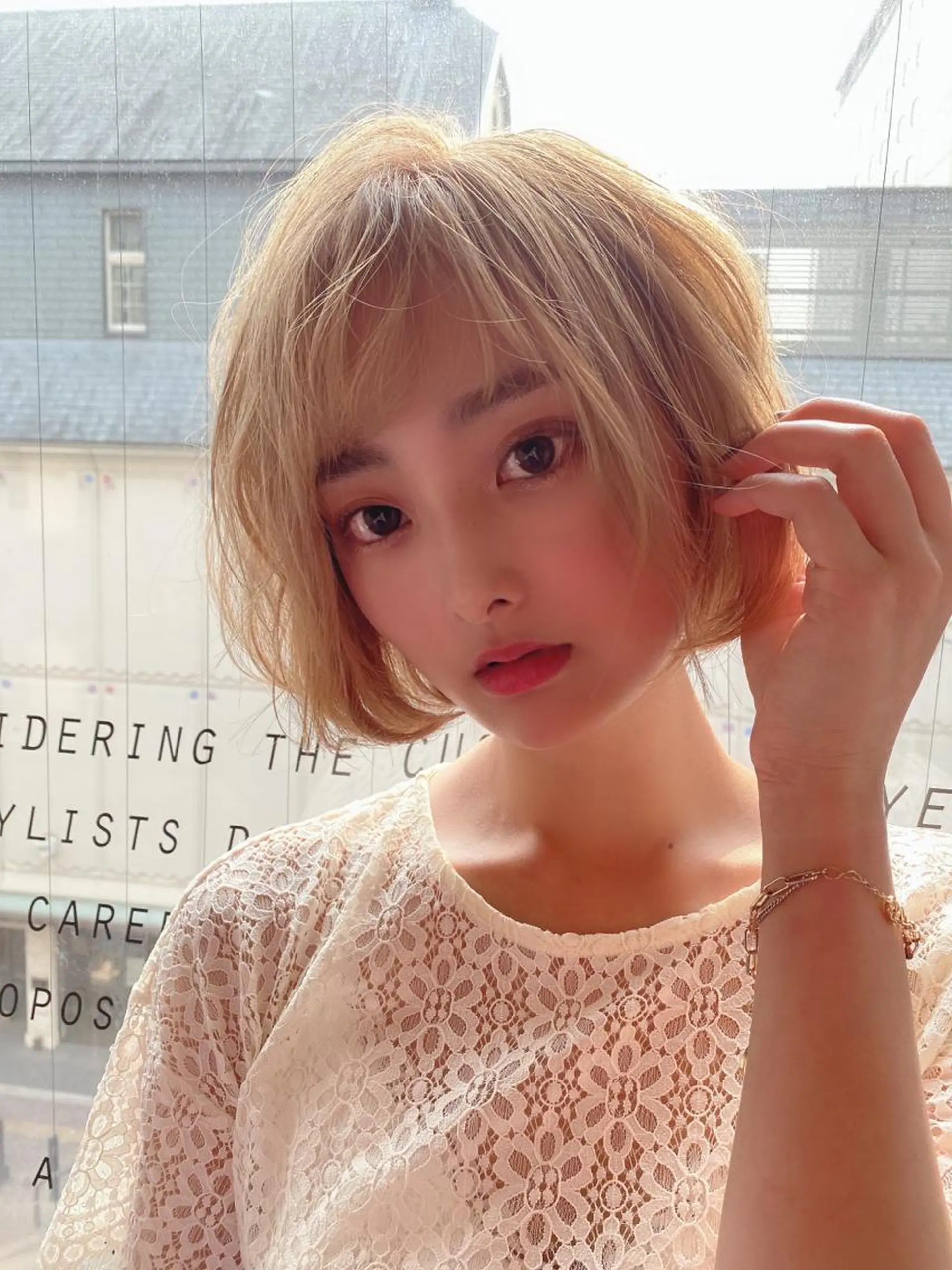 ショート カラー パーマ ヘアアレンジ メンズ ChuDuck所属・ケアブリーチ×ハイト ーン専門/SHOTAのヘアスタイル