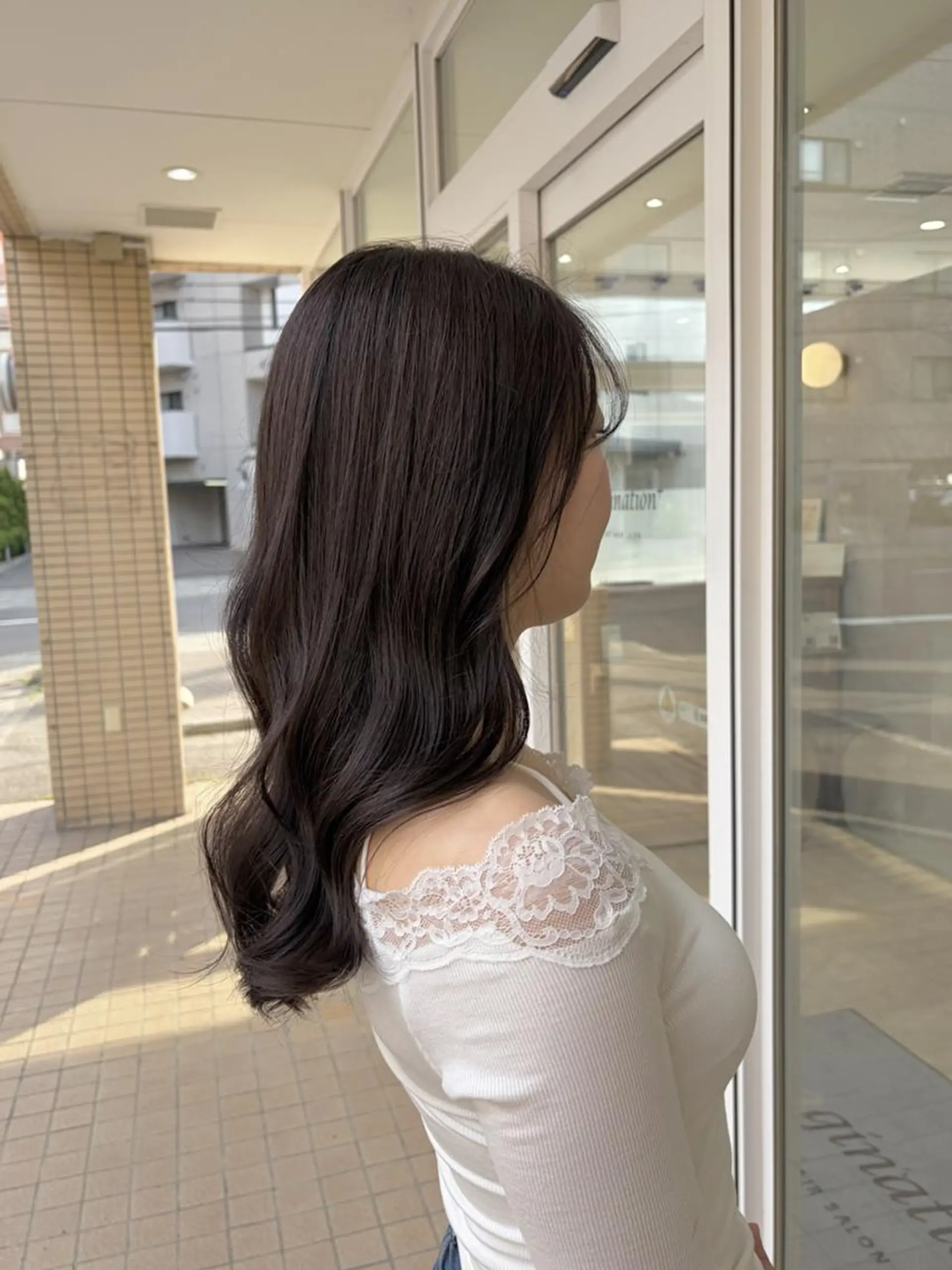 カラー ロング ブリーチ 透明感カラー ブリーチなしカラー ヘアカラー トリートメント 韓国ヘアケアブリーチ 莉奈のヘアスタイル