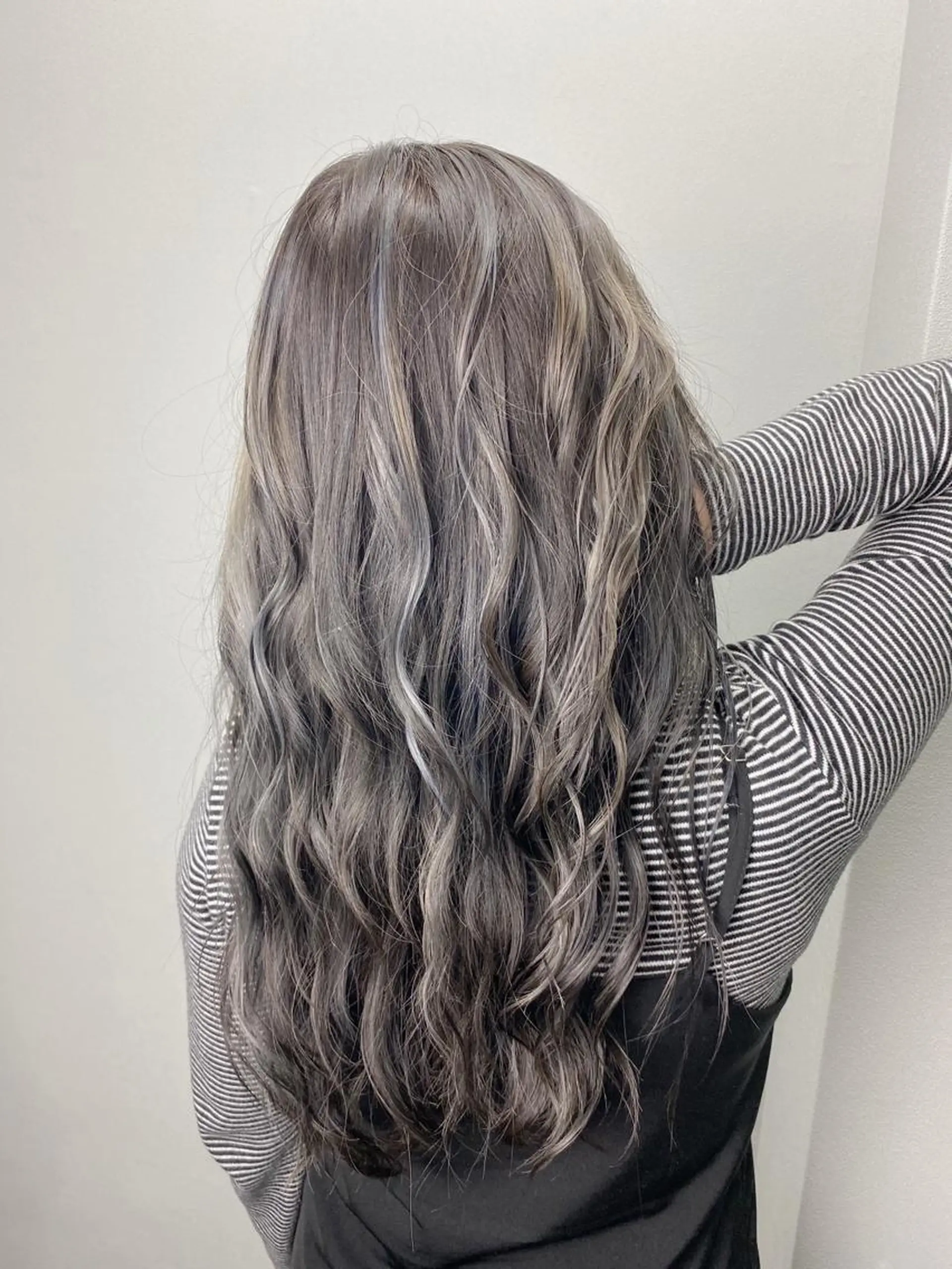 ロング カラー ヘアアレンジ メンズ 🧡可愛い色落ち🧡 ハイトーン特化🧡のヘアスタイル