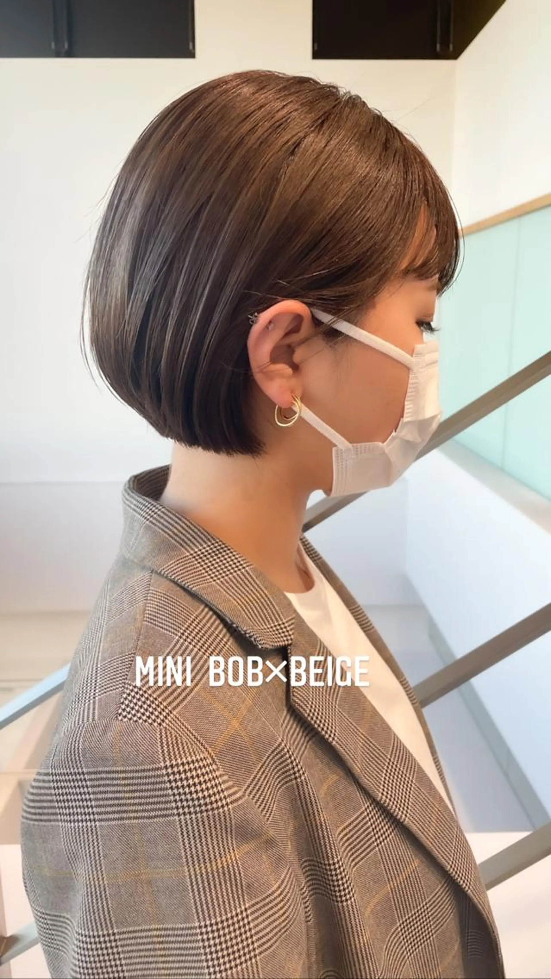 ショート カラー ヘアアレンジ ミニボブ/ブリーチ 🌈MISATOのヘアスタイル