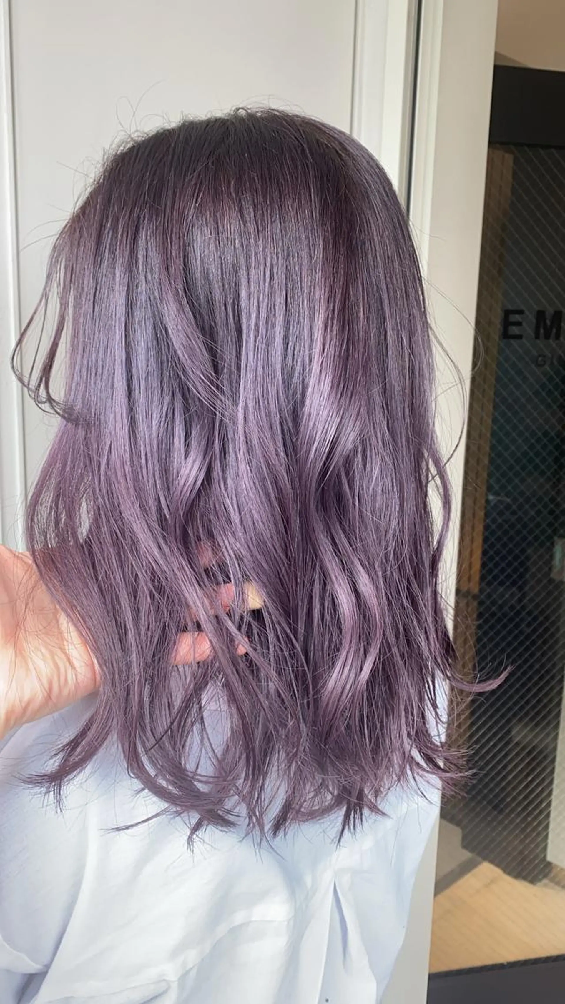 ミディアム パープルカラー ヘアカラー トリートメント 艶カラー/似合わせ 💖Emmy💖のヘアスタイル