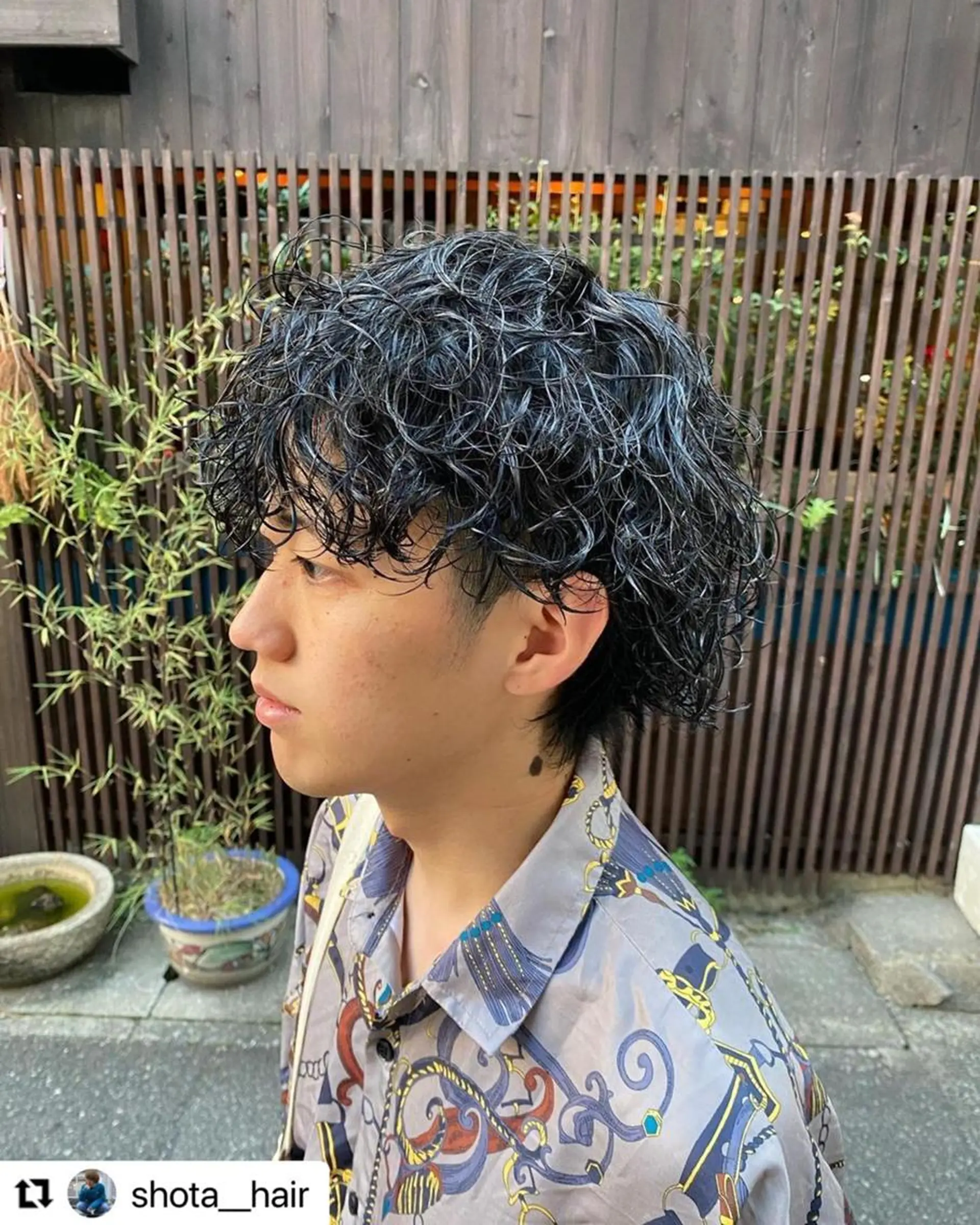 ミディアム カラー メンズ ミディアムパーマ メンズパーマ 🩷Eny terrace🩷のヘアスタイル