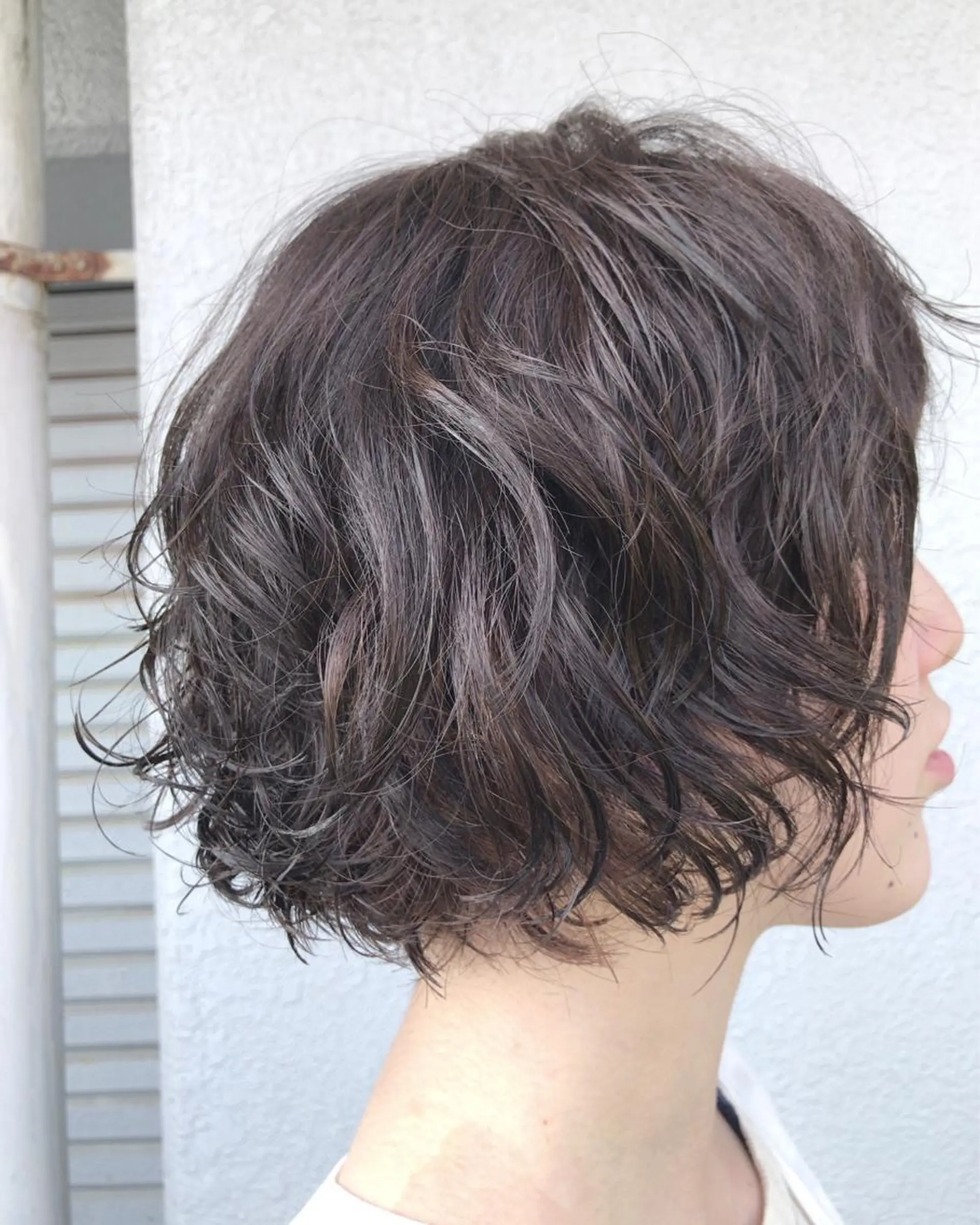ショート カラー パーマ レイヤーカット匠 イソザキノリユキのヘアスタイル