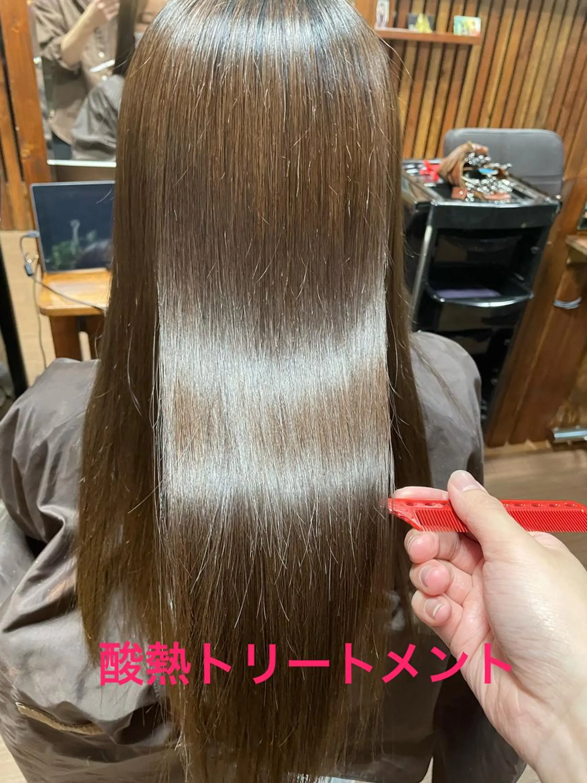 ロング カラー トリートメント Mavie hair所属・髪質改善×潤艶カラー ⭐️岡田崇彰のヘアスタイル