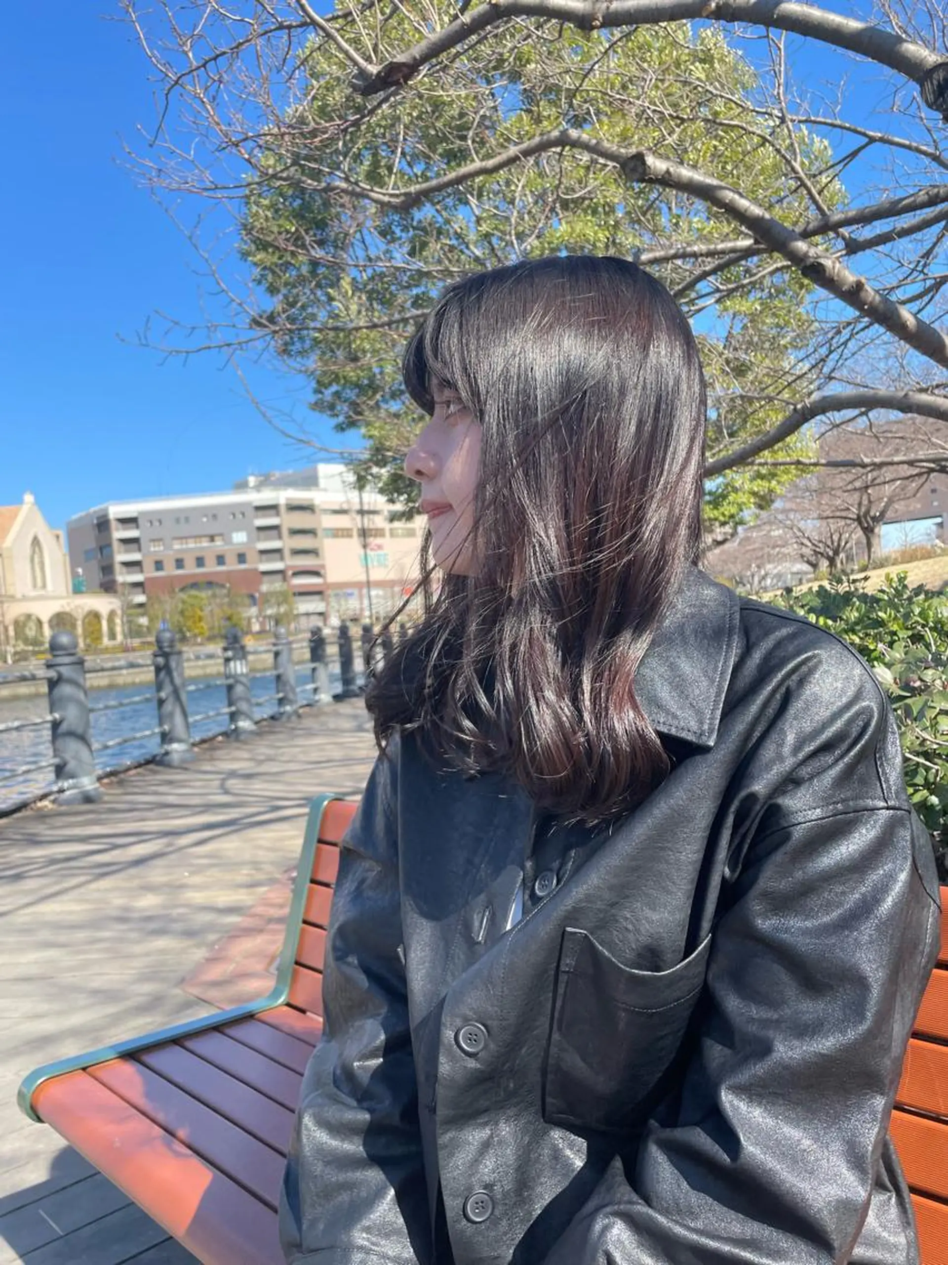 セミロング カラー チバ ヒロトのヘアスタイル