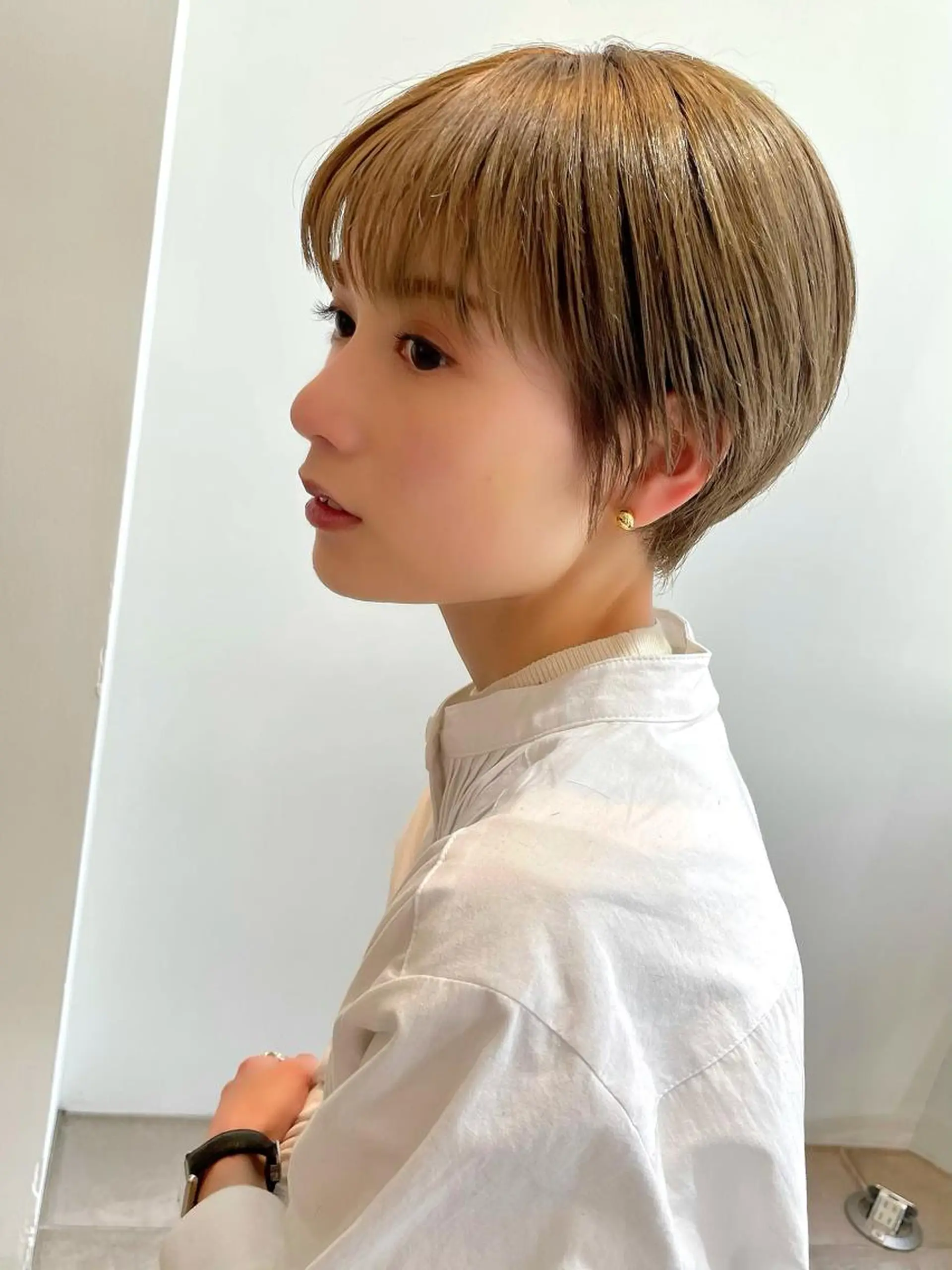 ショート 小顔カット カット ヘアカラー 中澤 美緒のヘアスタイル
