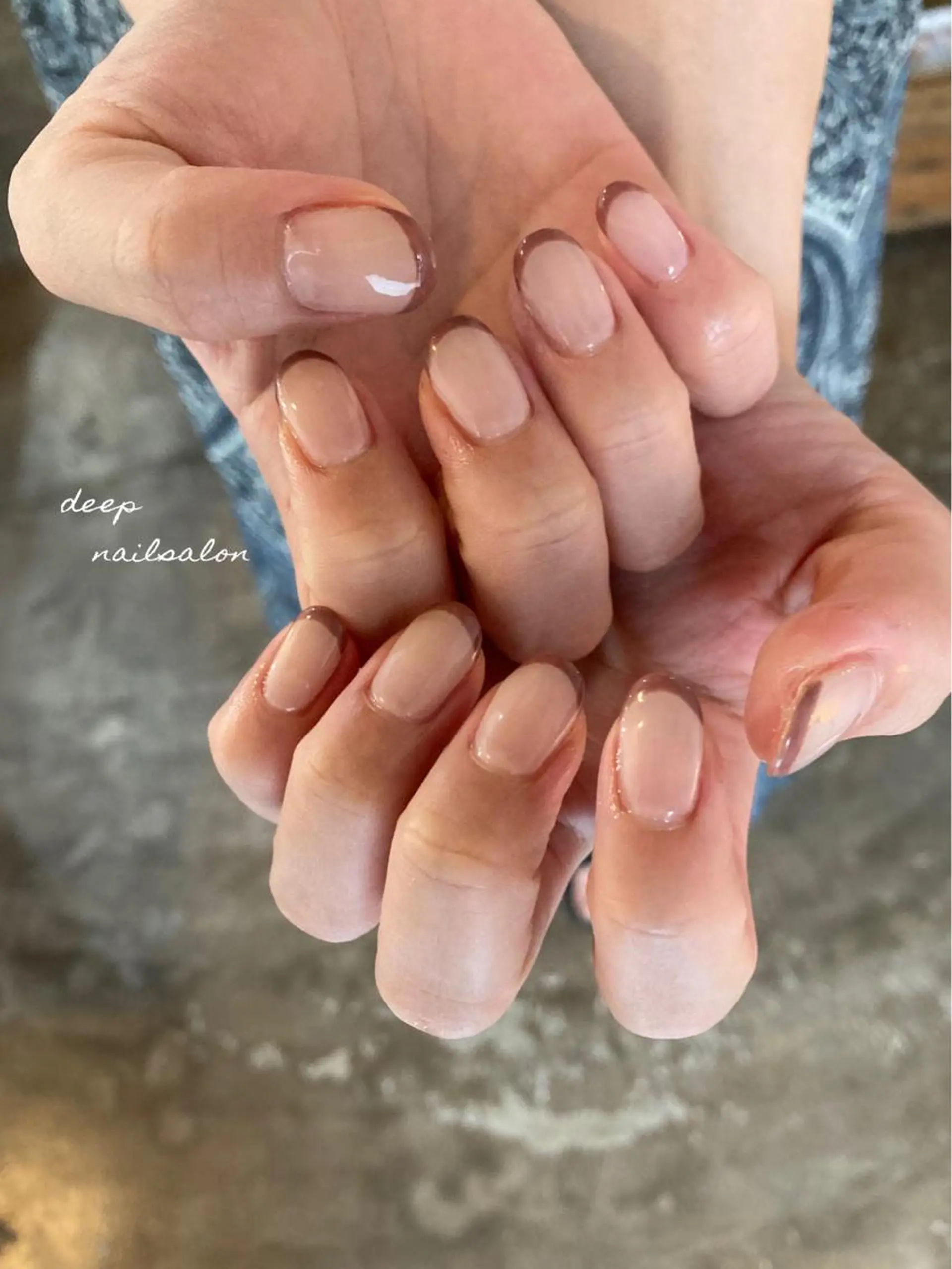 ネイル フレンチネイル ハンドネイル DEEP nail salonのネイルデザイン