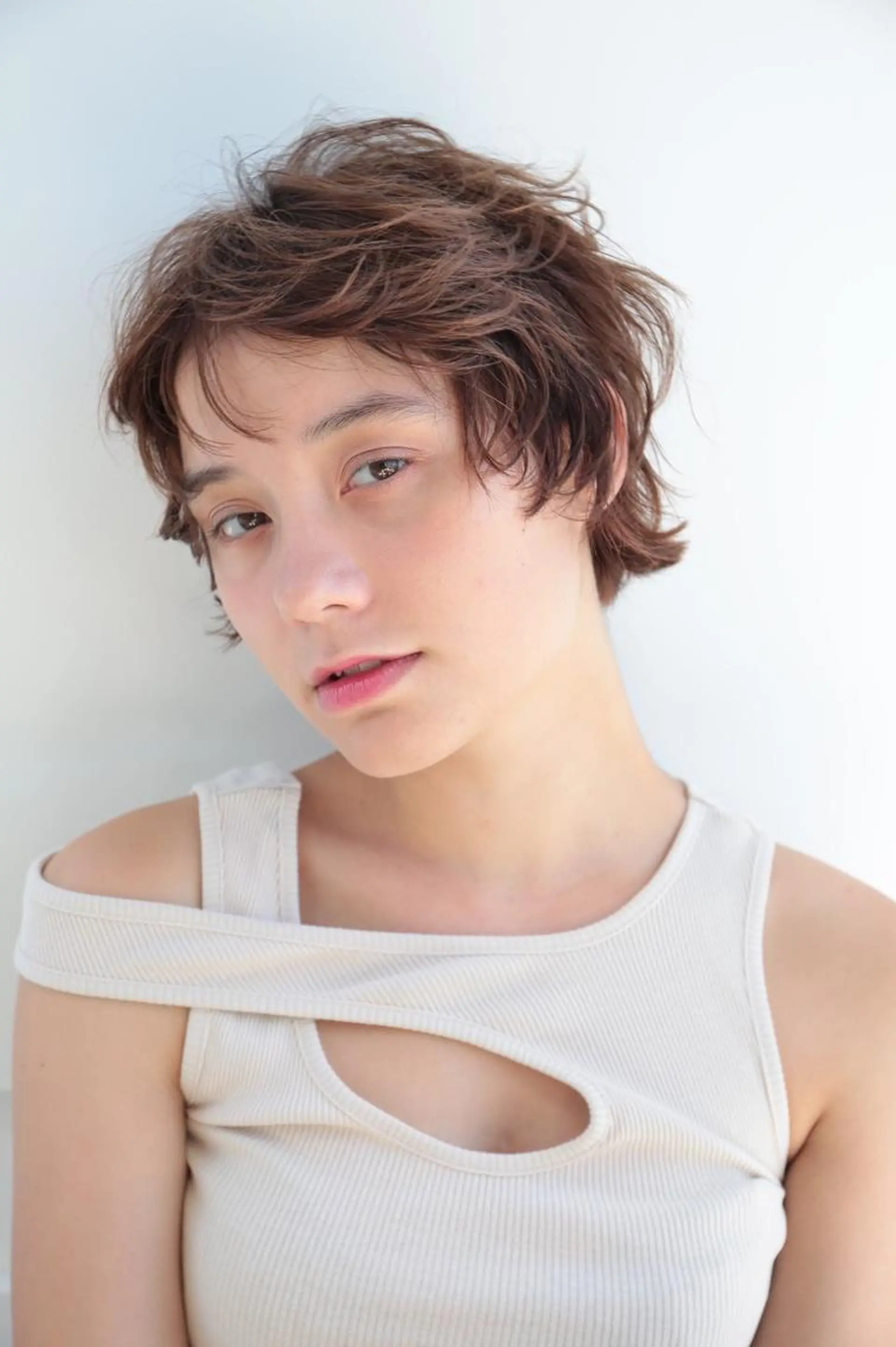 ショート カラー パーマ レイヤーカット✂️ 横浜No1♡下鳥翔子のヘアスタイル
