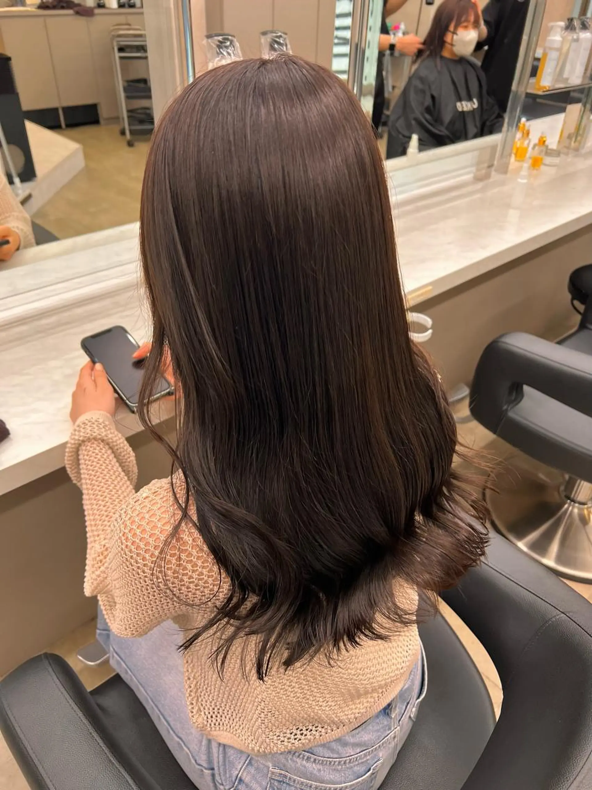 セミロング 💖札幌カラー 指名No.1💖玲奈のヘアスタイル