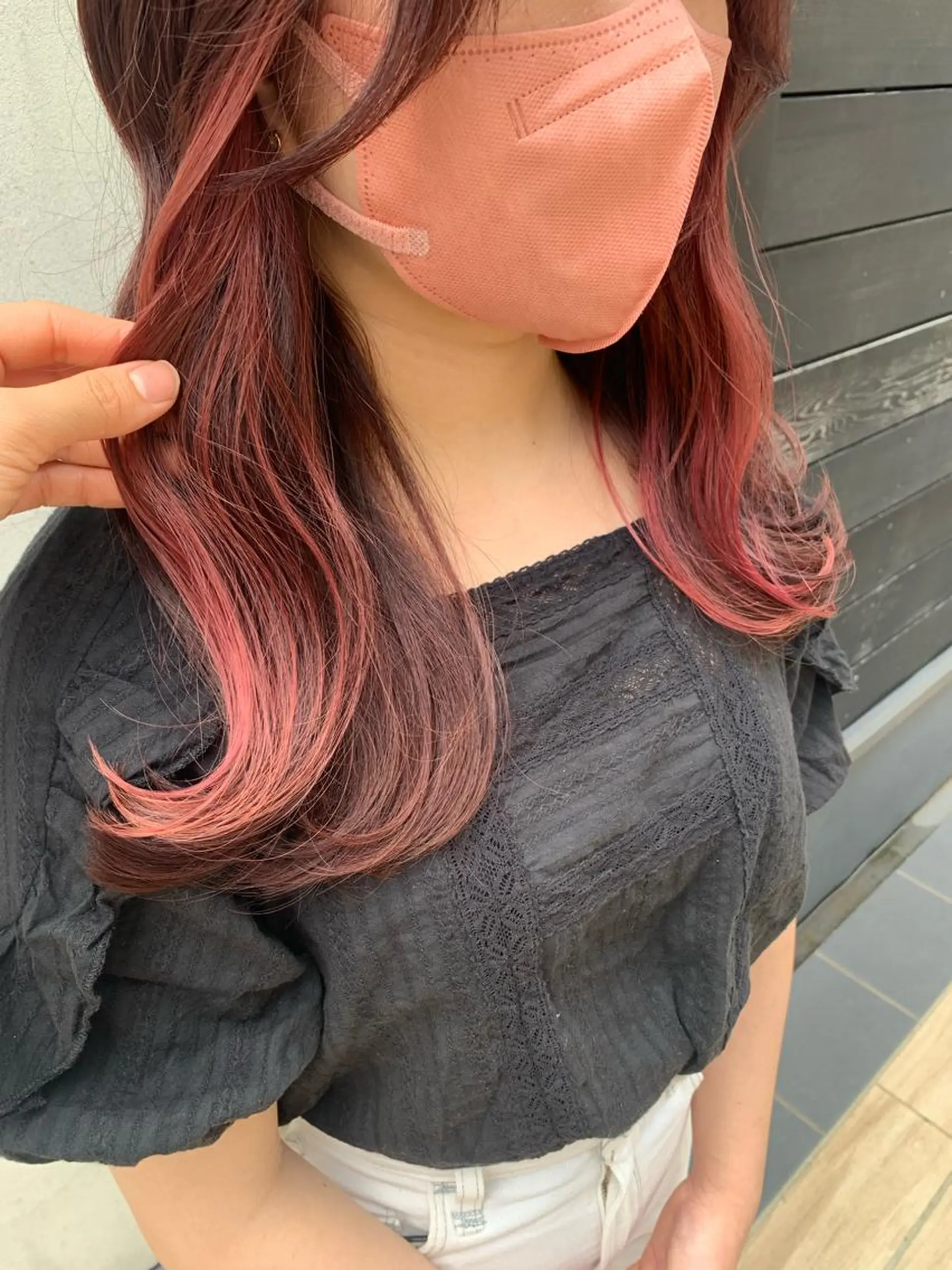 セミロング カラー ヘアアレンジ ヘアカラー トリートメント yuka .のヘアスタイル