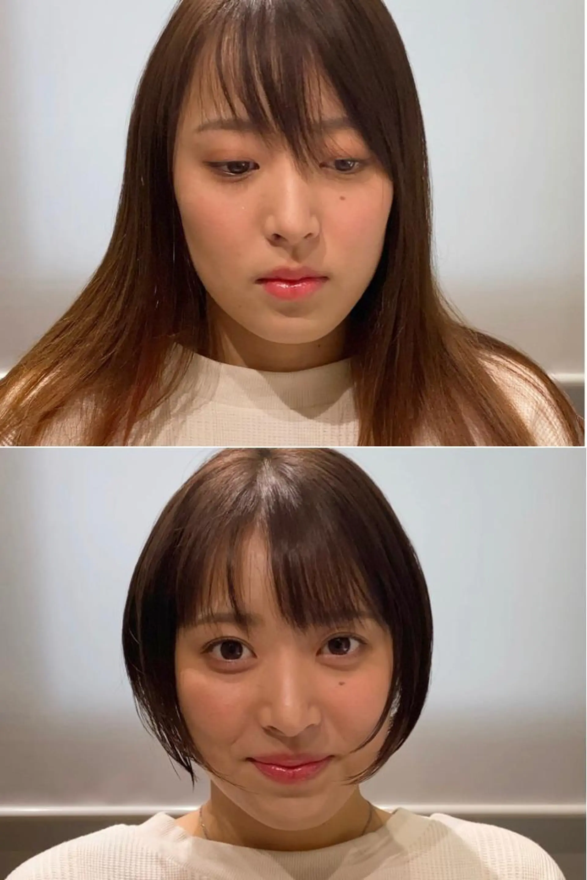 ショート 小顔カット 岩尾 萌々子のヘアスタイル