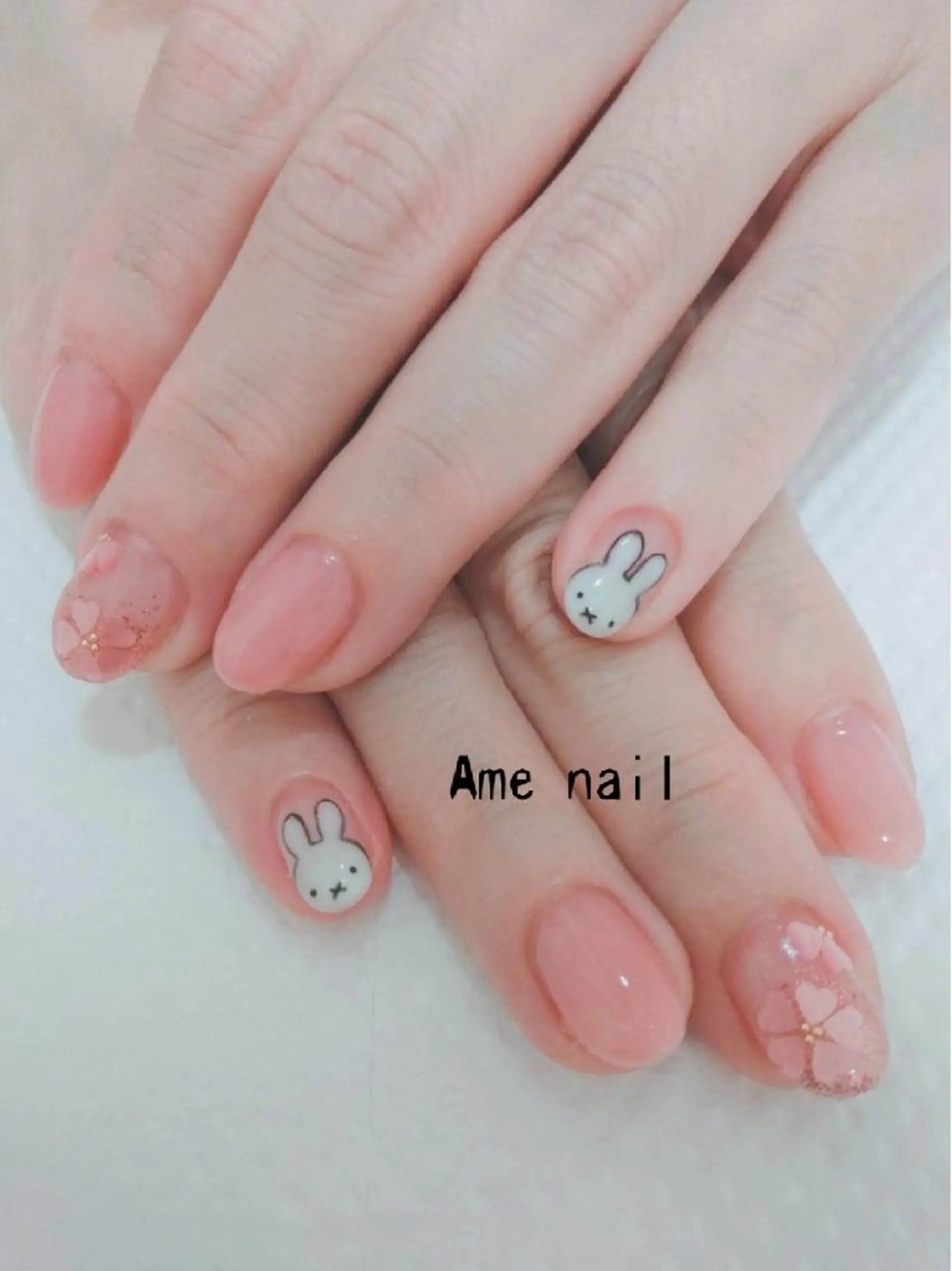 ネイル 桜ネイル 春ネイル ハンドネイル ネイルサロン Ameのネイルデザイン