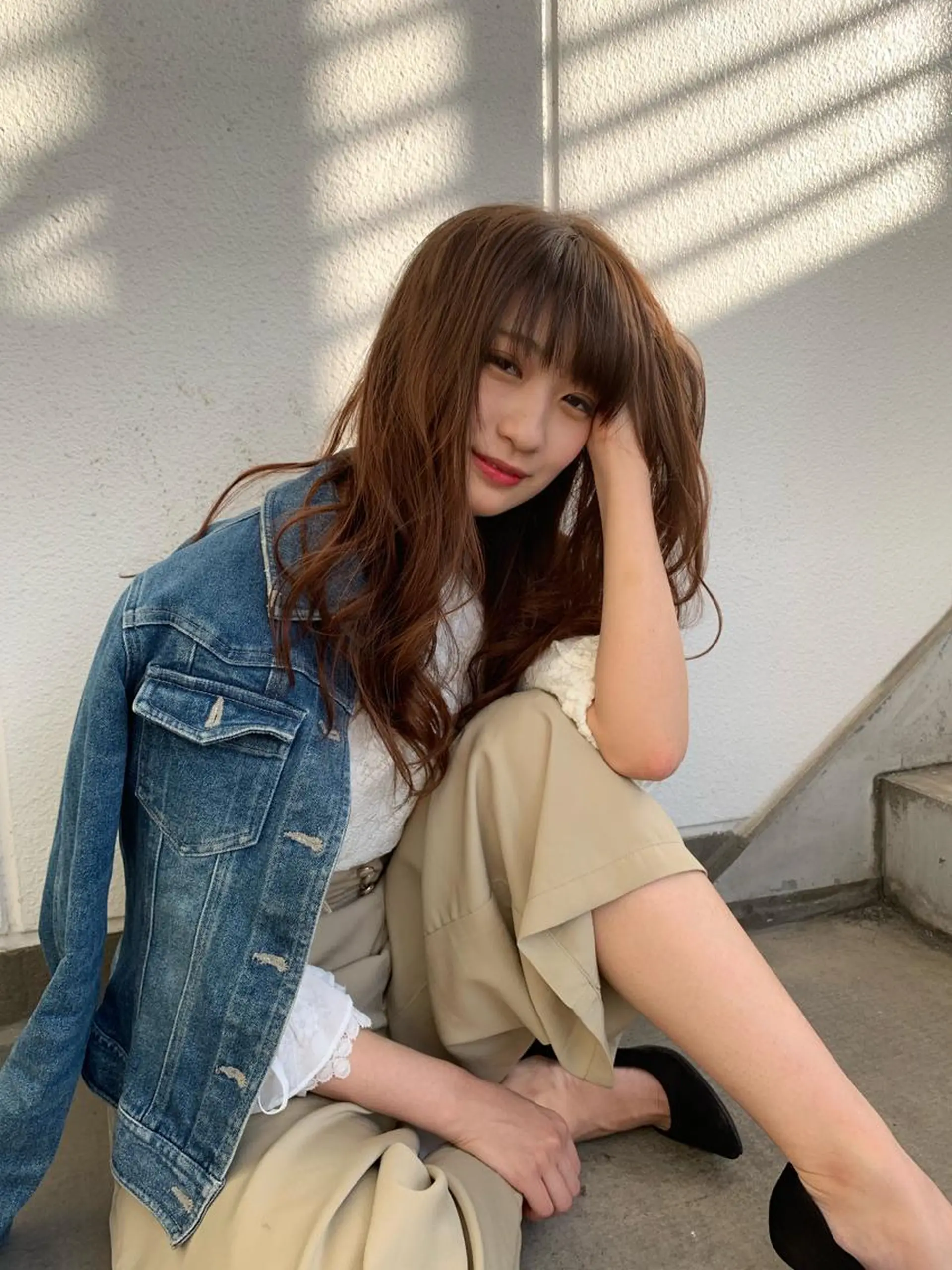 セミロング 似合わせカット カット パーマ トリートメント Libre 西野圭一のヘアスタイル