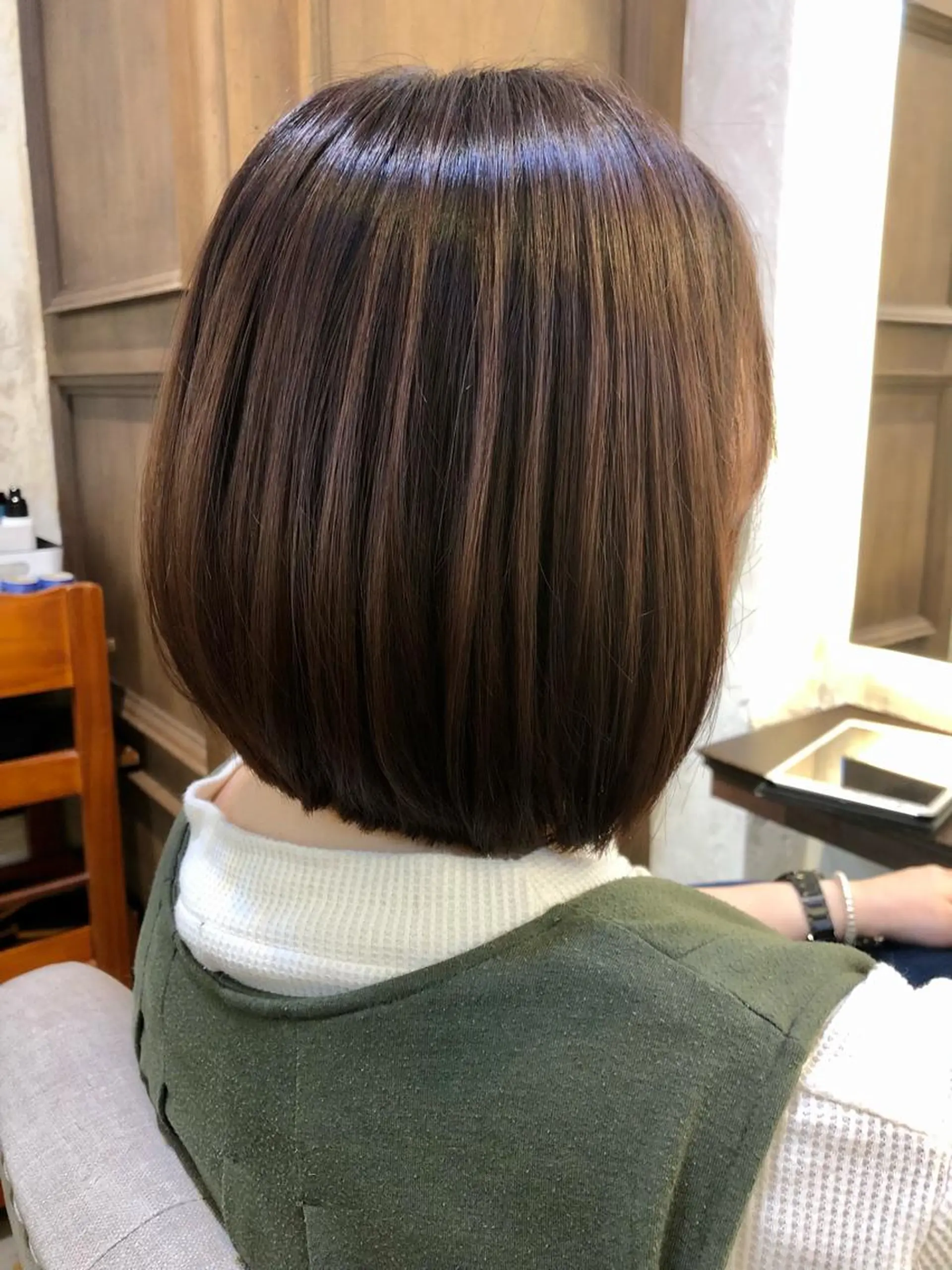 ショート カラー ブラウンカラー ピンクカラー ピンクブラウン 縮毛矯正 セン北徒歩５分 キシタクのヘアスタイル