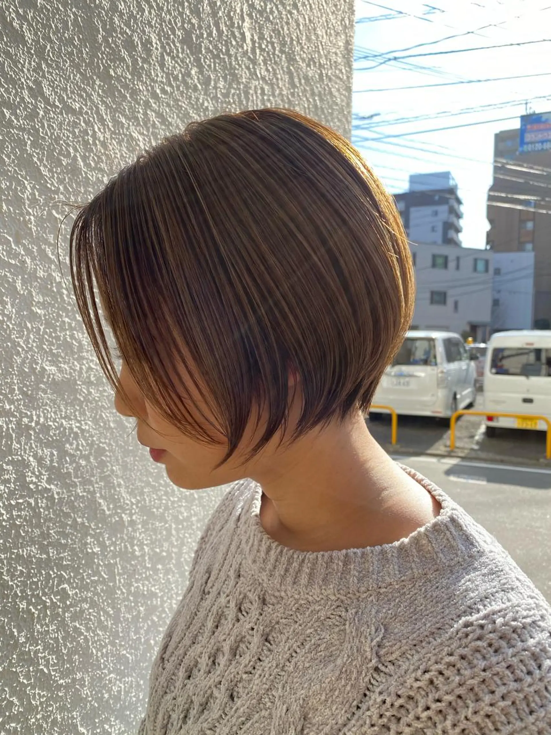 ショート ショートヘア 岩尾 萌々子のヘアスタイル