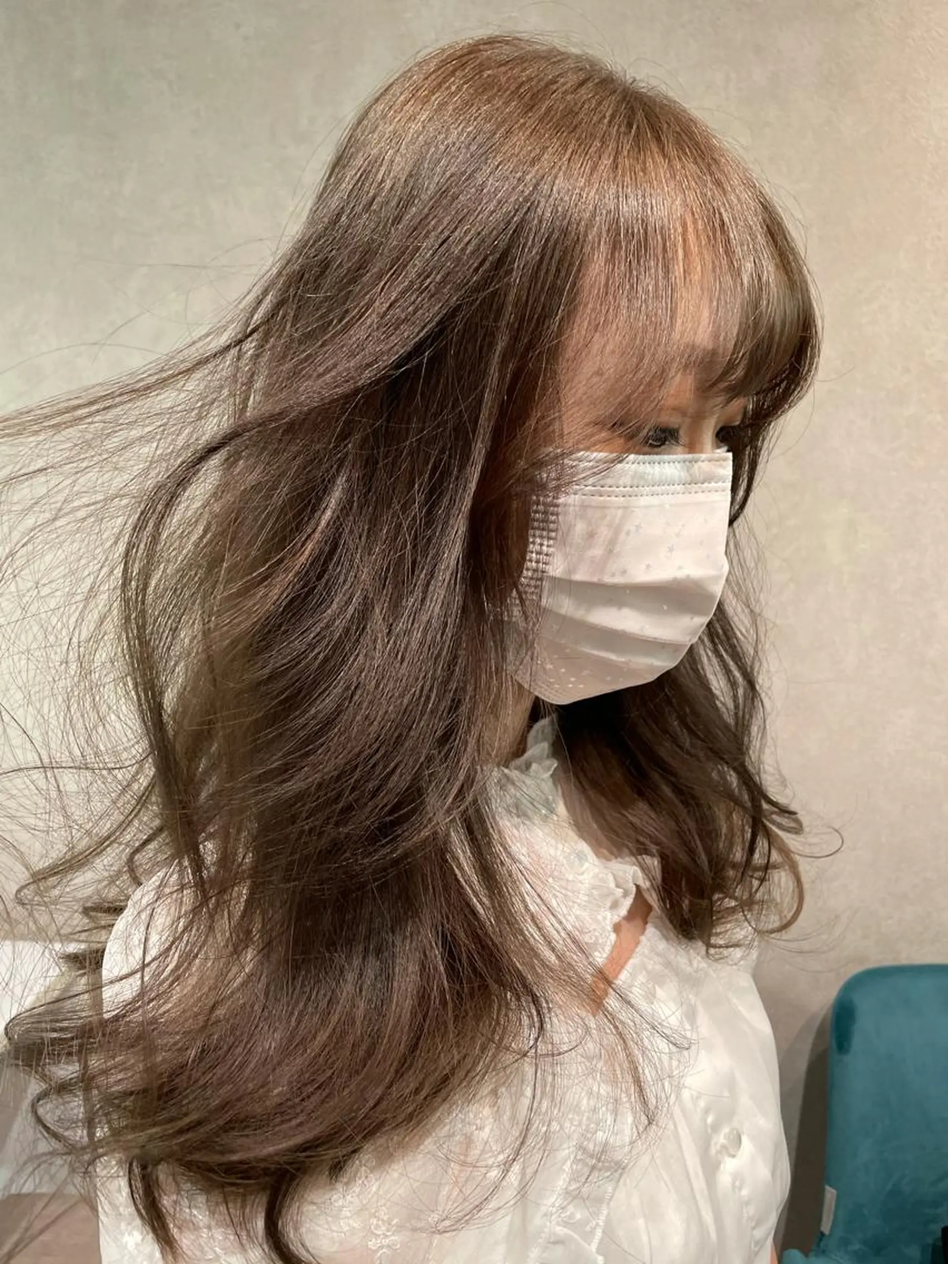 ロング カラー ベージュカラー オリーブベージュ ナチュラル透明感🌱 小山美樹子のヘアスタイル