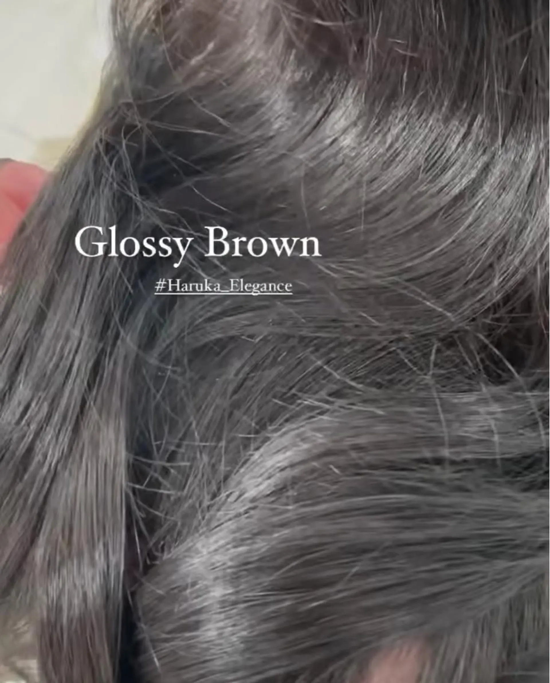 ロング カラー 森 はるかのヘアスタイル