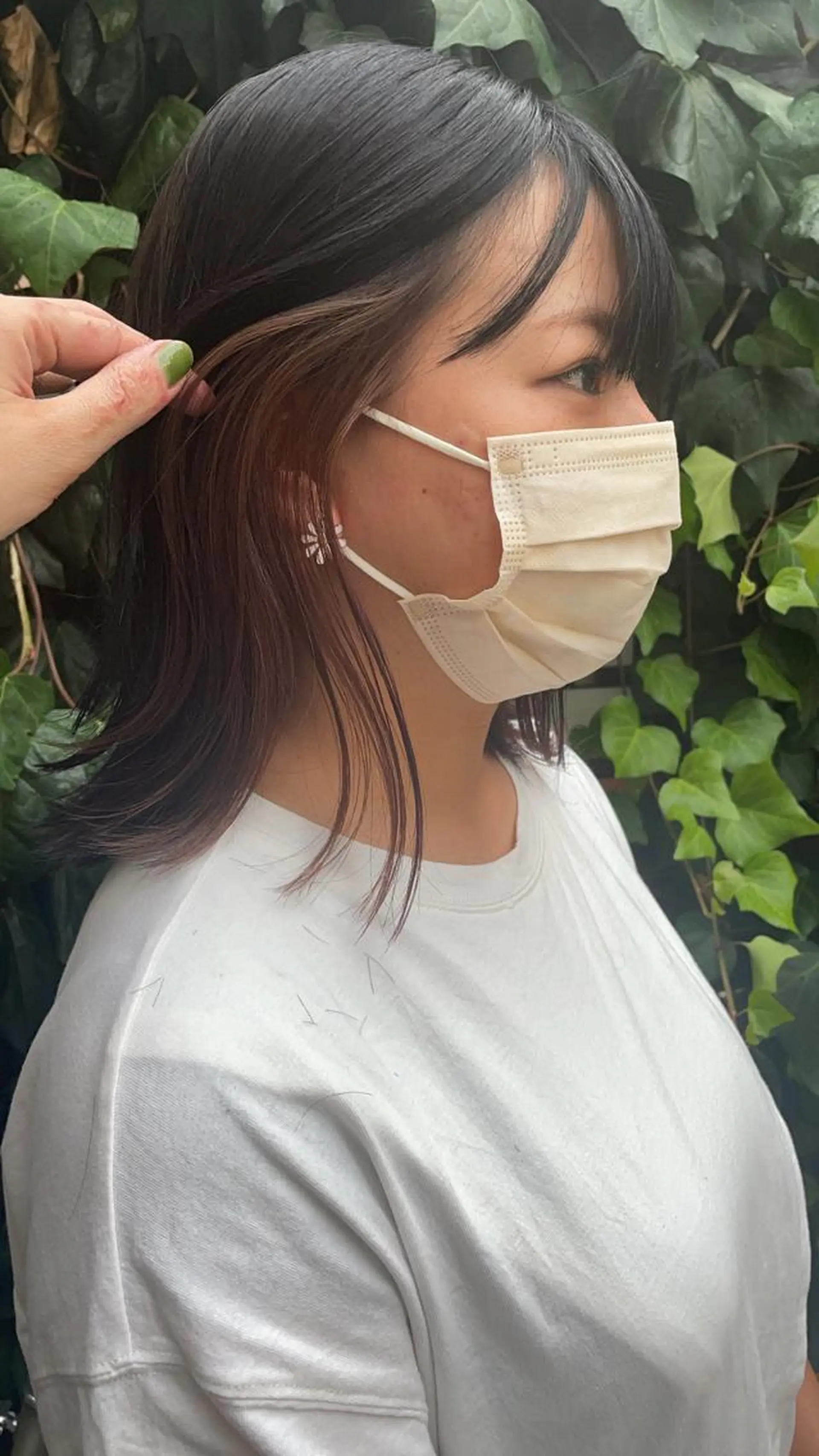 ミディアム レイヤーカット/ 透明感カラーmikuのヘアスタイル