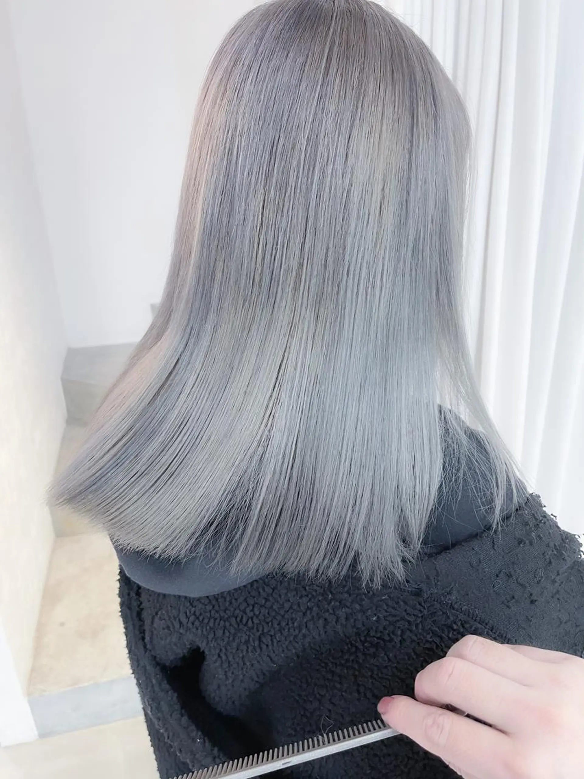 セミロング BOX mico.のヘアスタイル