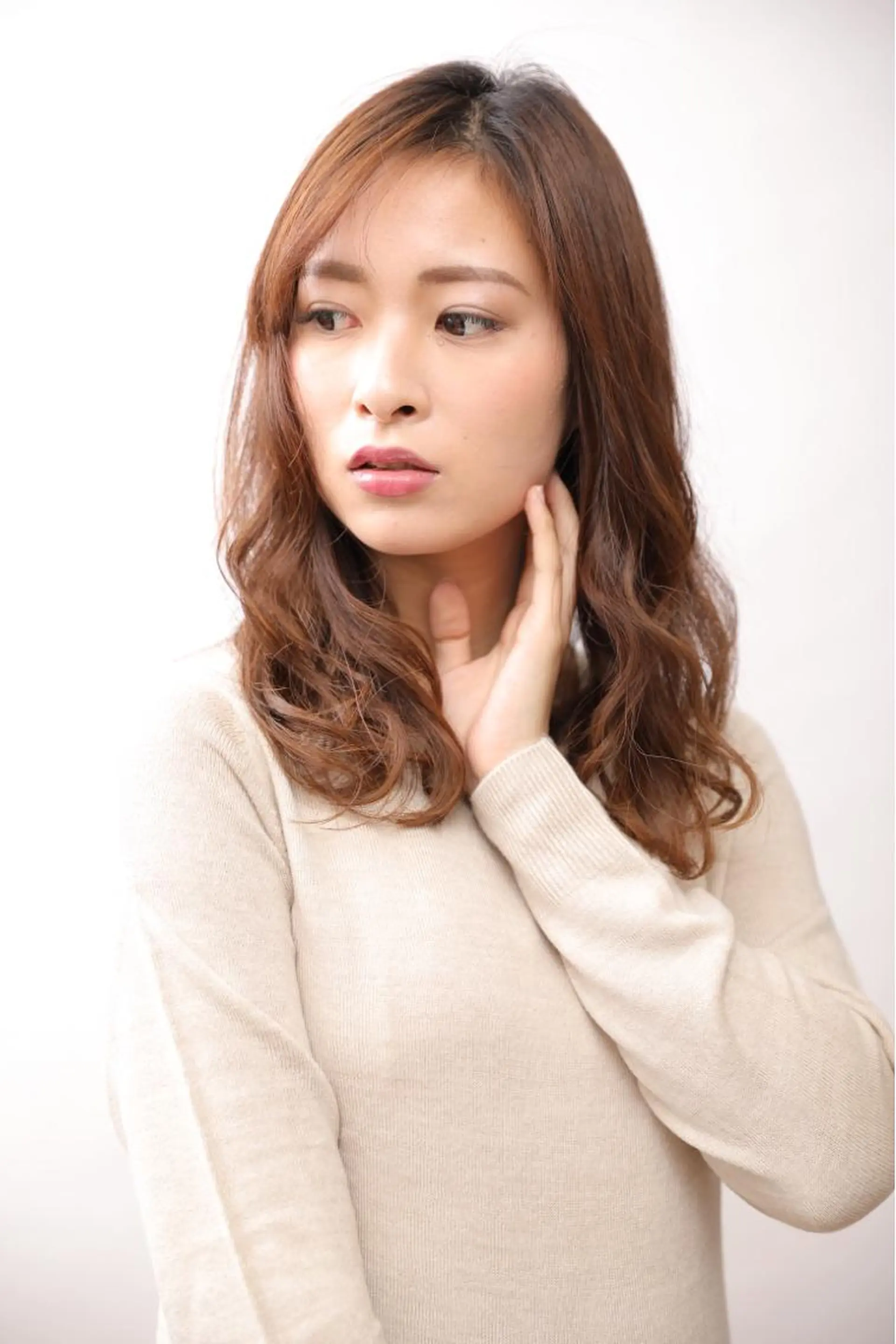 ロング カラー MOLLA 浅香山店所属・谷口ゆめ/縮毛矯正/ 大人女子/眉ワックスのヘアスタイル