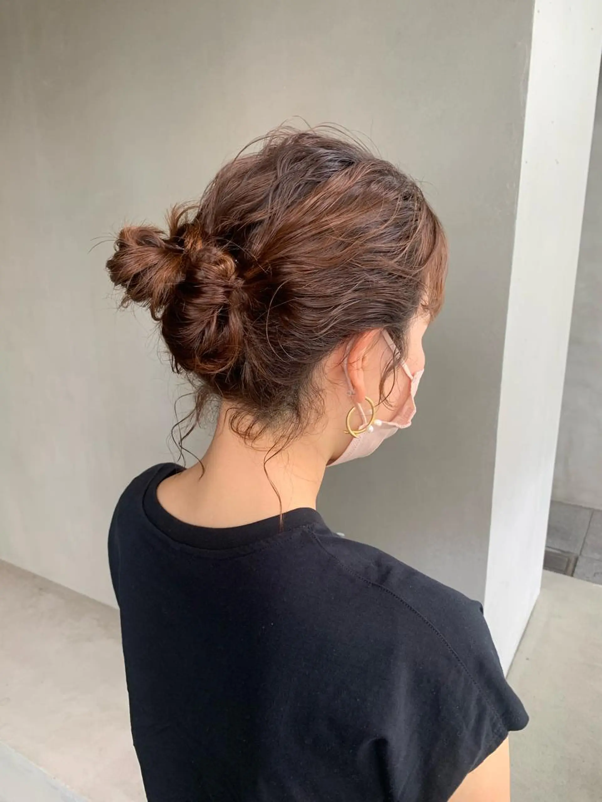 ショート ヘアアレンジ ヘアセット ブリーチ/アレンジ 天満/chihiroのヘアスタイル