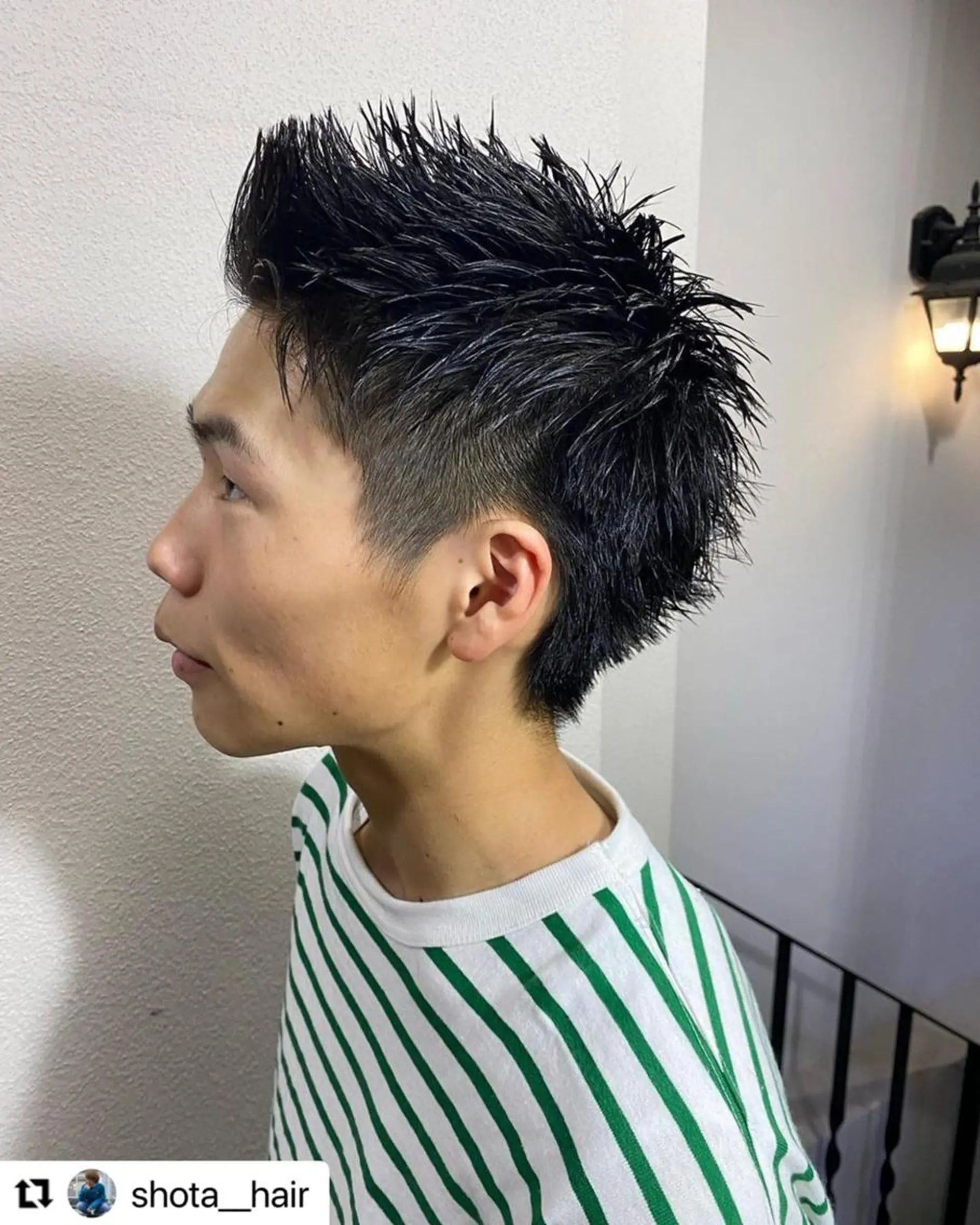 ミディアム カラー メンズ ミディアムパーマ メンズブリーチ メンズパーマ スパイキーショート メンズスパイラルパーマ 🩷Eny terrace🩷のヘアスタイル