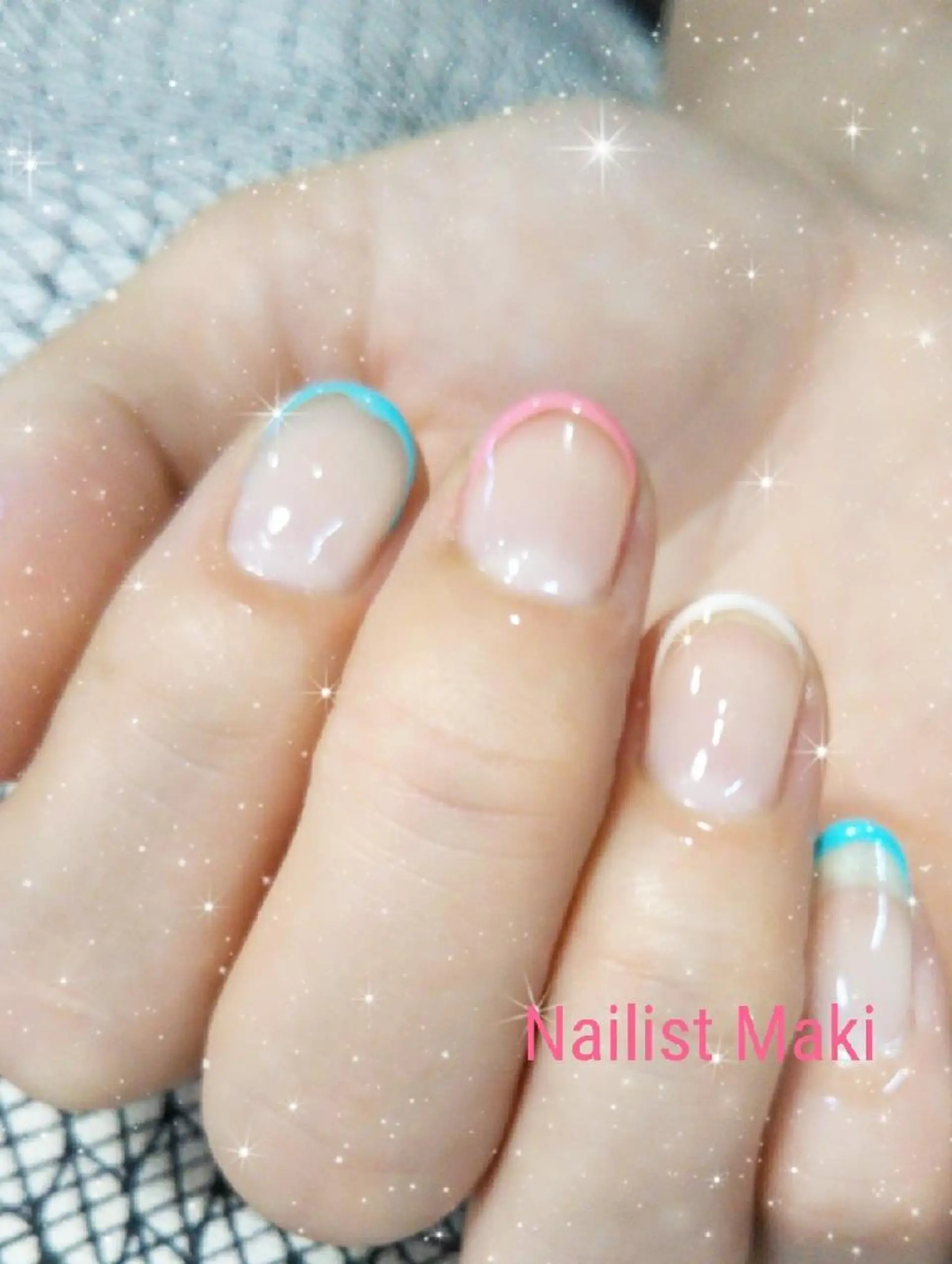 ネイル フレンチネイル 小顔・毛穴・たるみ ネイル　似内真樹のエステ・リラクイメージ