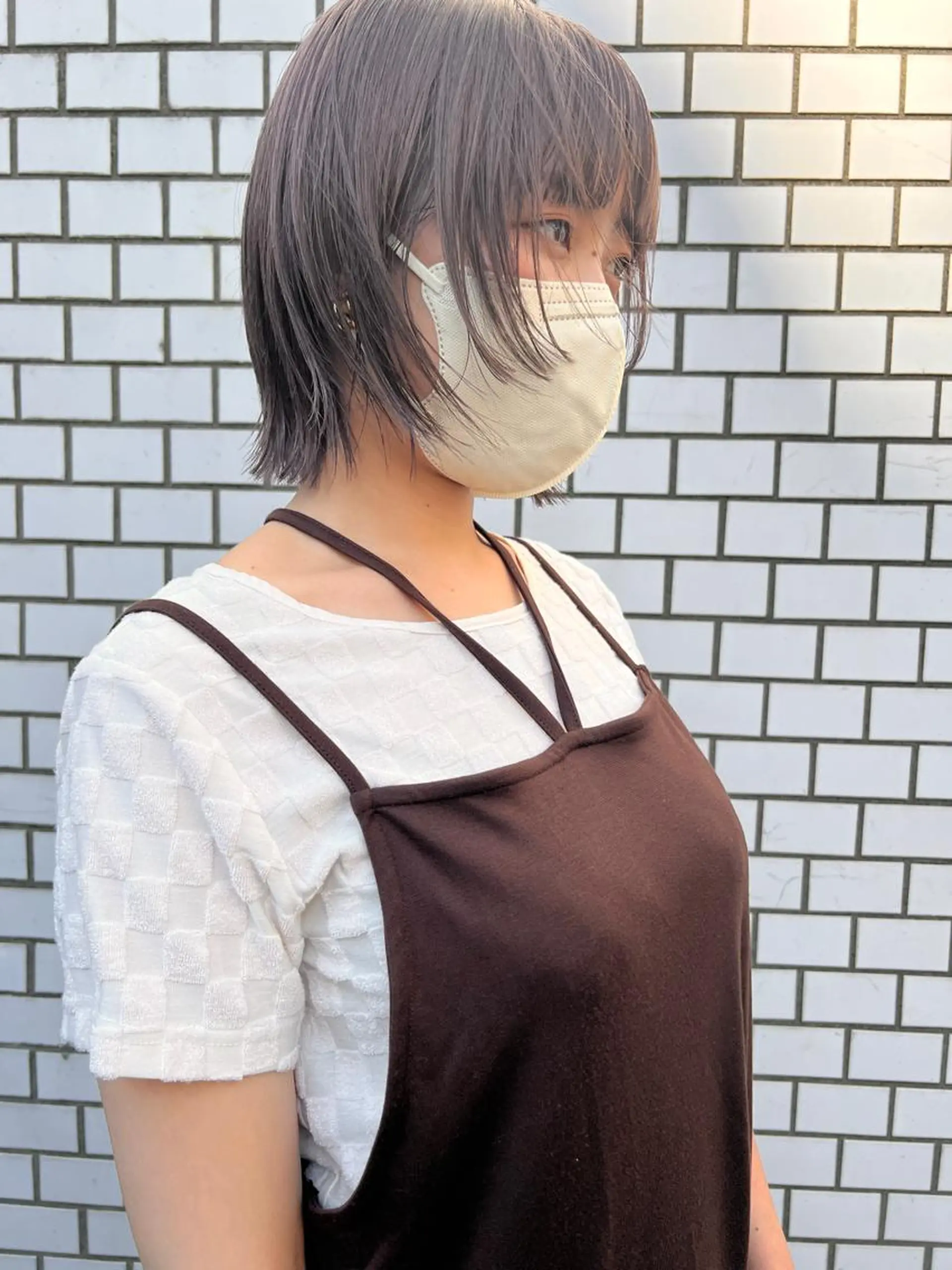 ショート カラー ヘアアレンジ ベージュカラー ブリーチ 🌿ショート🌿 パーマ🌿淳平のヘアスタイル