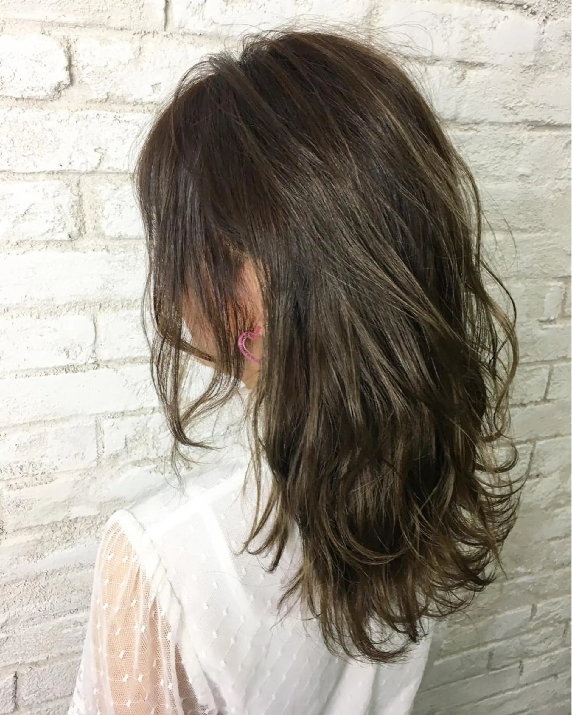 セミロング カラー イルミナカラー boutique misakiのヘアスタイル