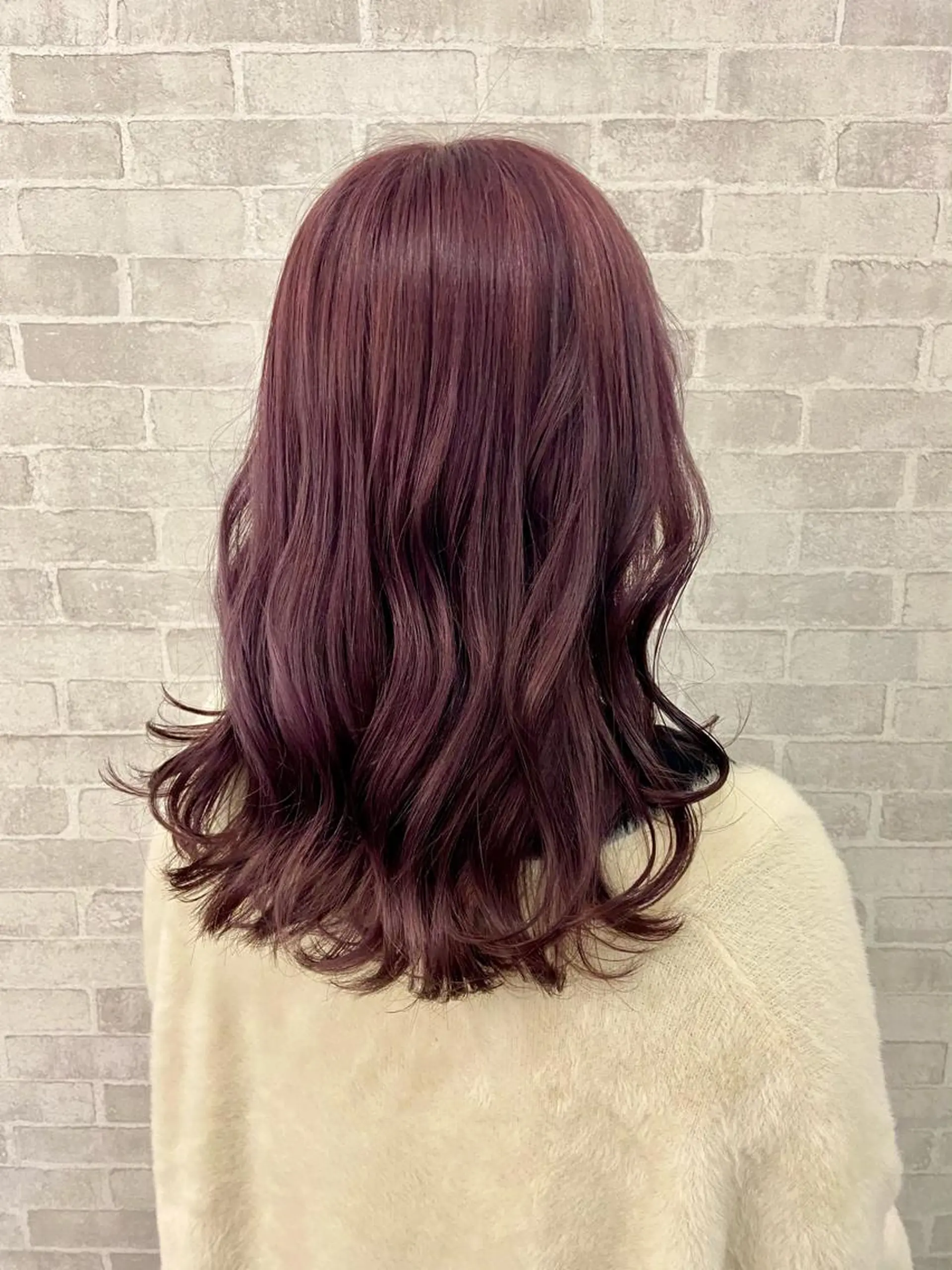 セミロング ヘアカラー ヘアセット☆ 髪質改善カラー☆まいのヘアスタイル