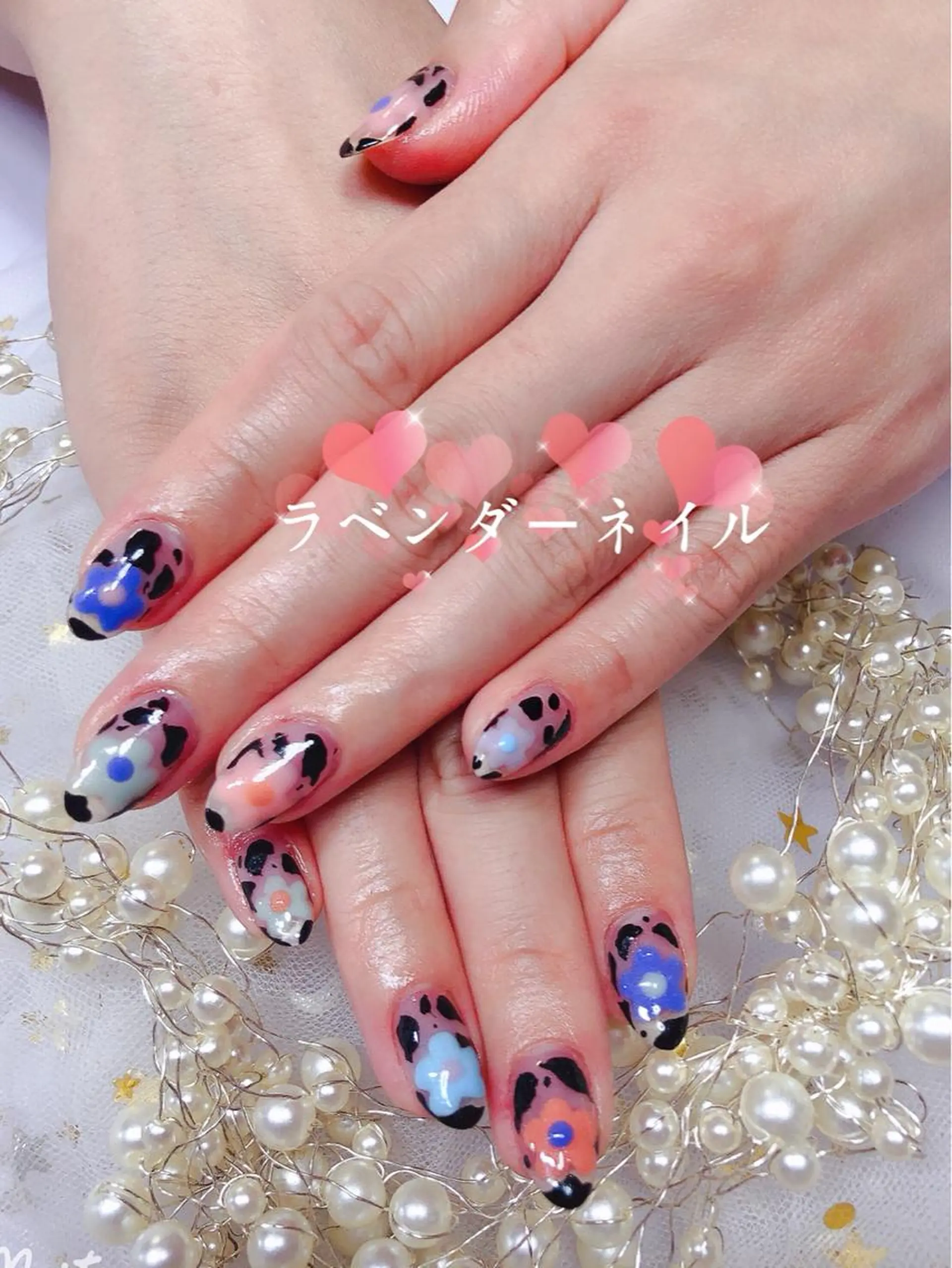 ネイル ラベンダー💖日暮里 ルル💖ネイルのネイルデザイン