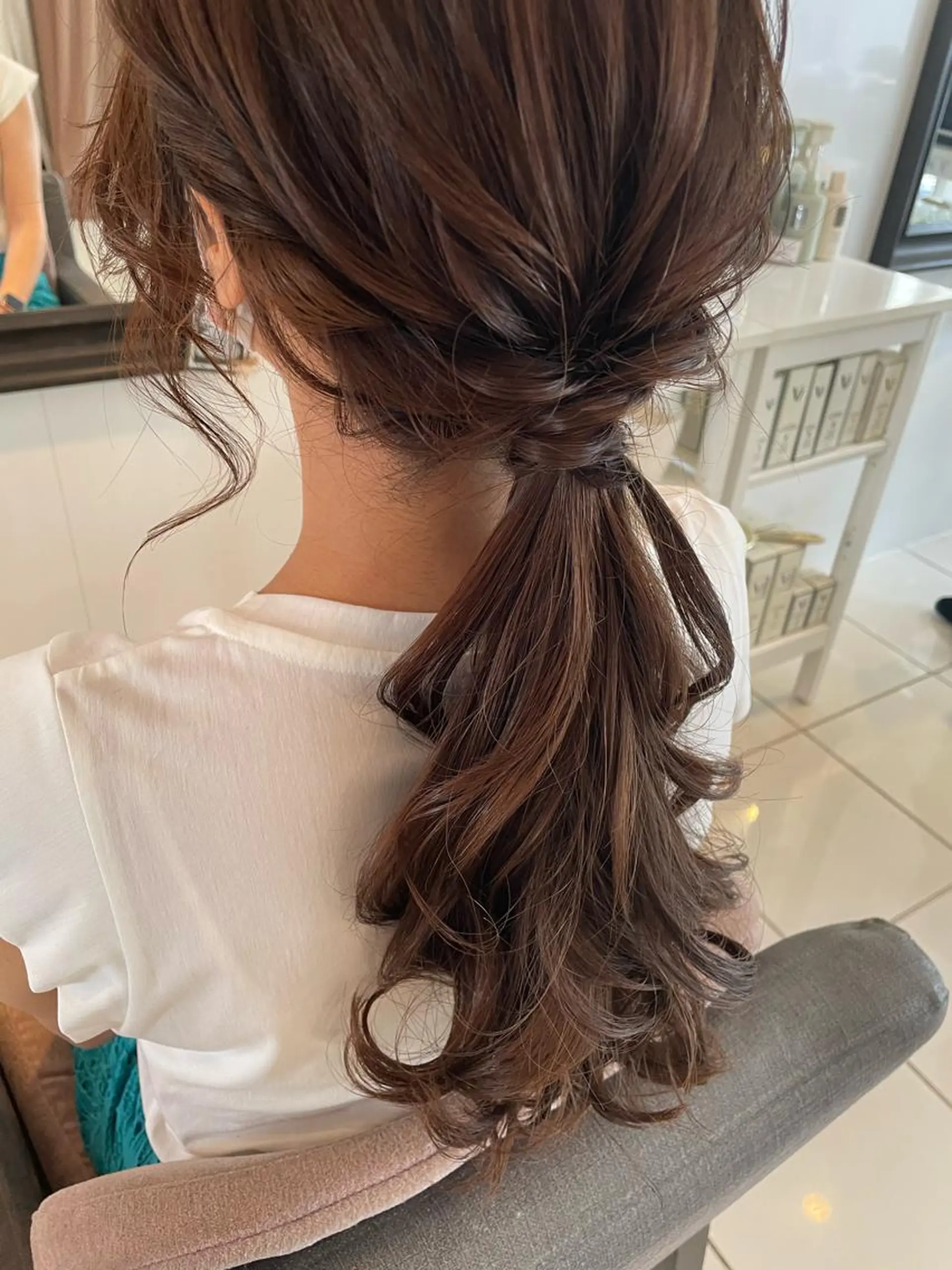 セミロング ヘアアレンジ キッズ ヘアメイク10年から 美容師💄Anriのヘアスタイル