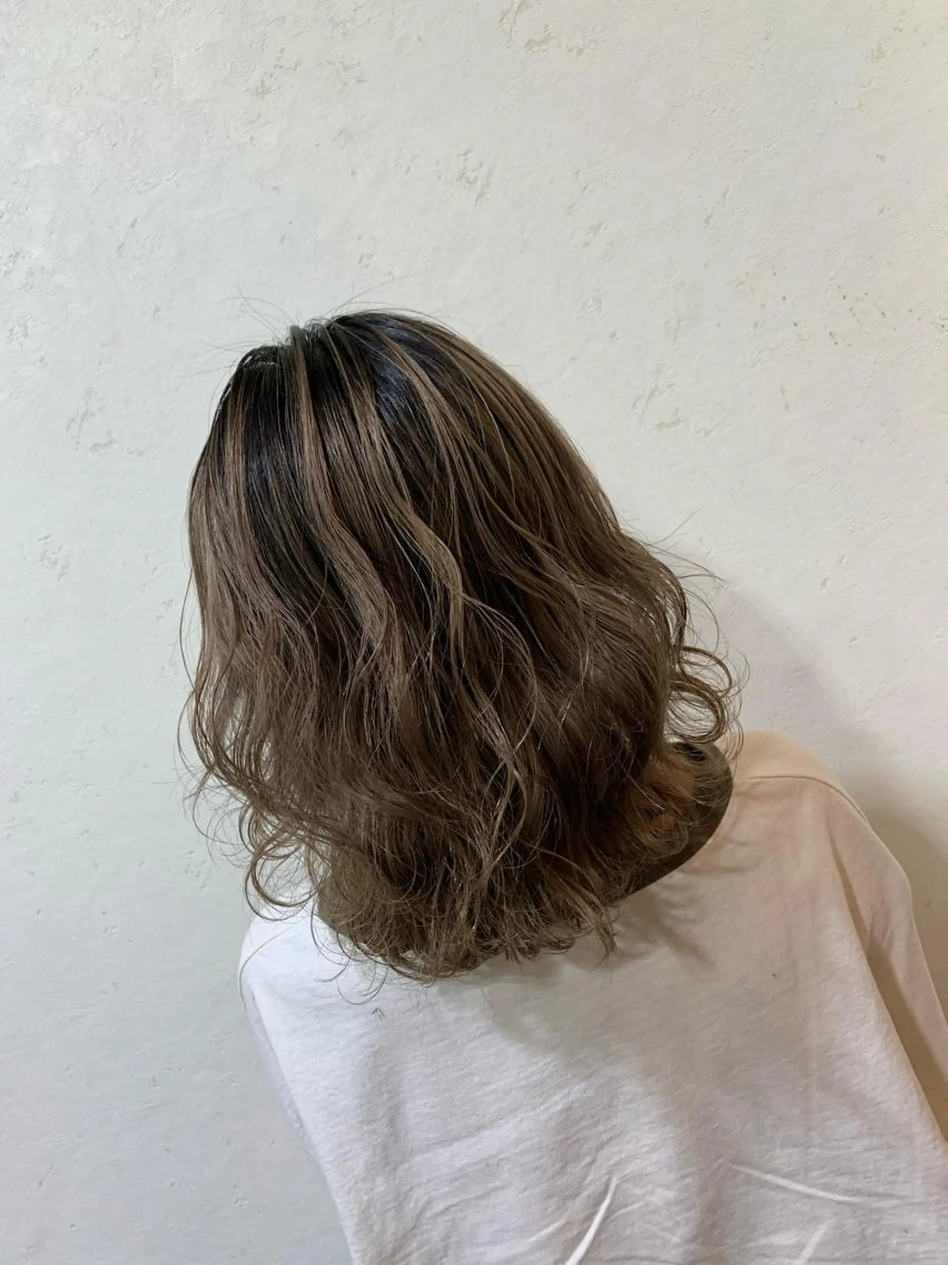 ミディアム カラー ヘアカラー トリートメント 天野 開のヘアスタイル