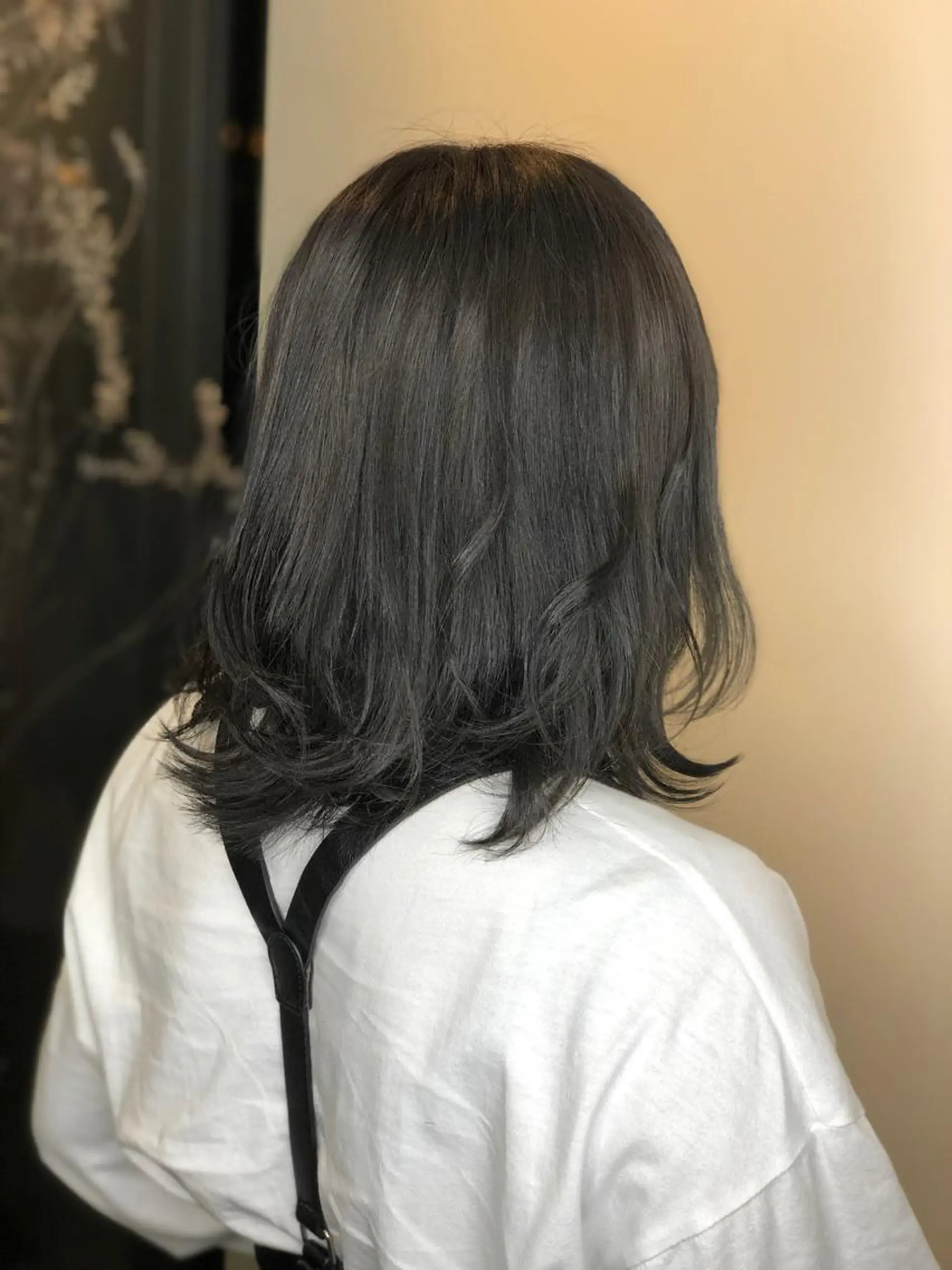 ミディアム カラー ヘアアレンジ 黒髪 ブリーチ 透明感カラー 齊藤 尚輝のヘアスタイル