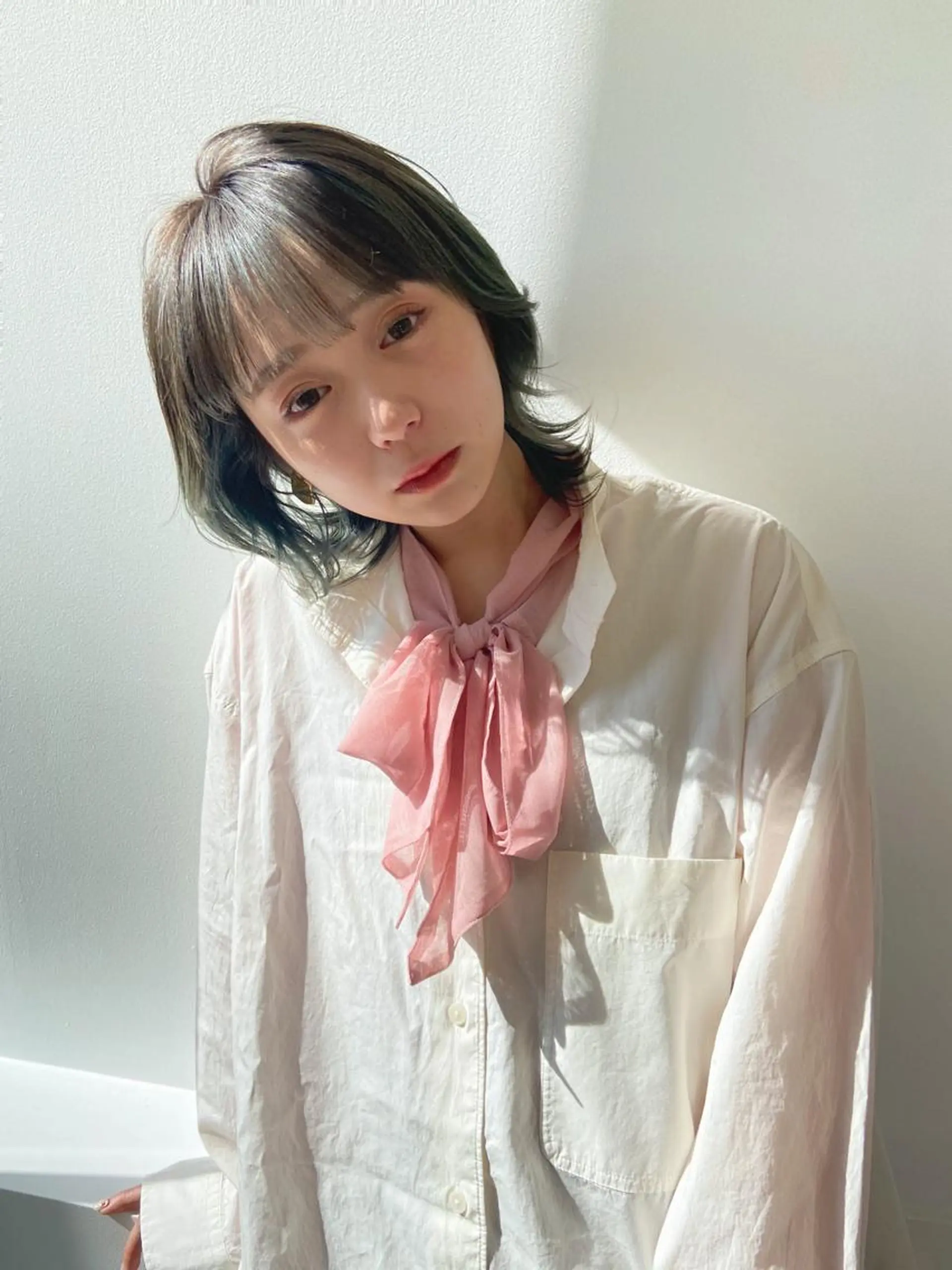 ショート カラー ヘアアレンジ ボブ ウルフカット ウルフボブ カット ヘアカラー トリートメント ヘアセット 天神レイヤーカット No.1💖マユカのヘアスタイル