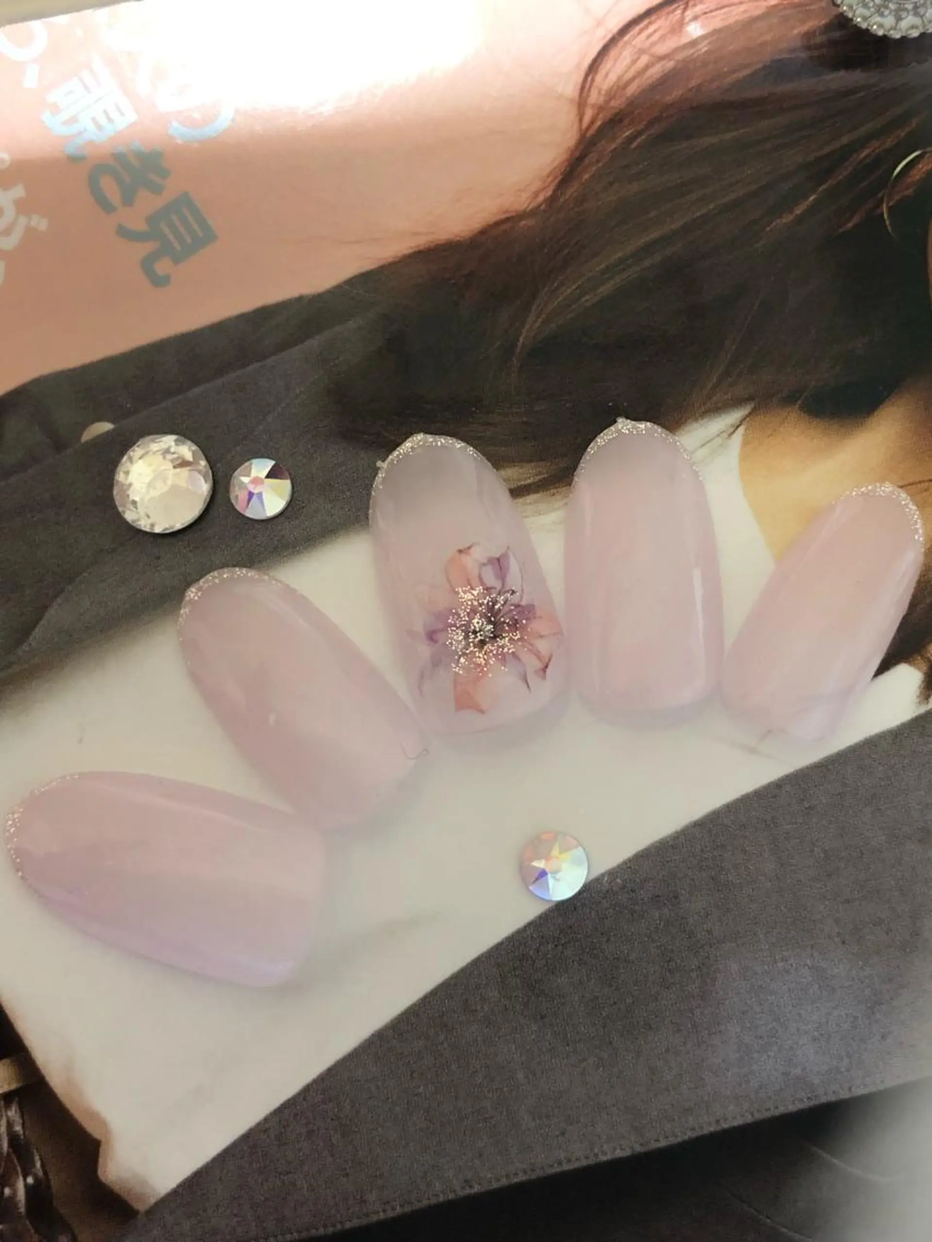 ネイル 北浦和 自爪育成ケアのネイルデザイン