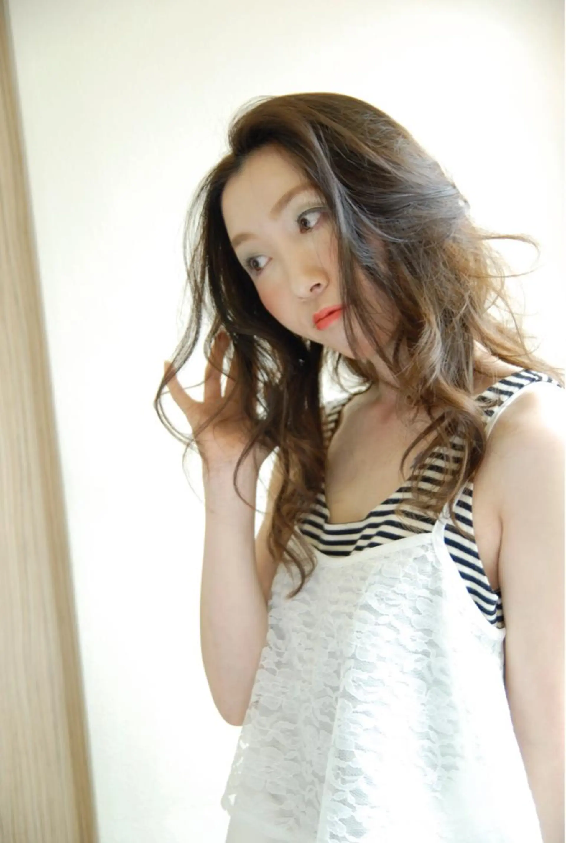 ロング レイヤーカット ロング ヘアカラー トリートメント ヘアセット DiMPlE  ディンプル所属・🌸スタイリスト 山浦美恵のヘアスタイル