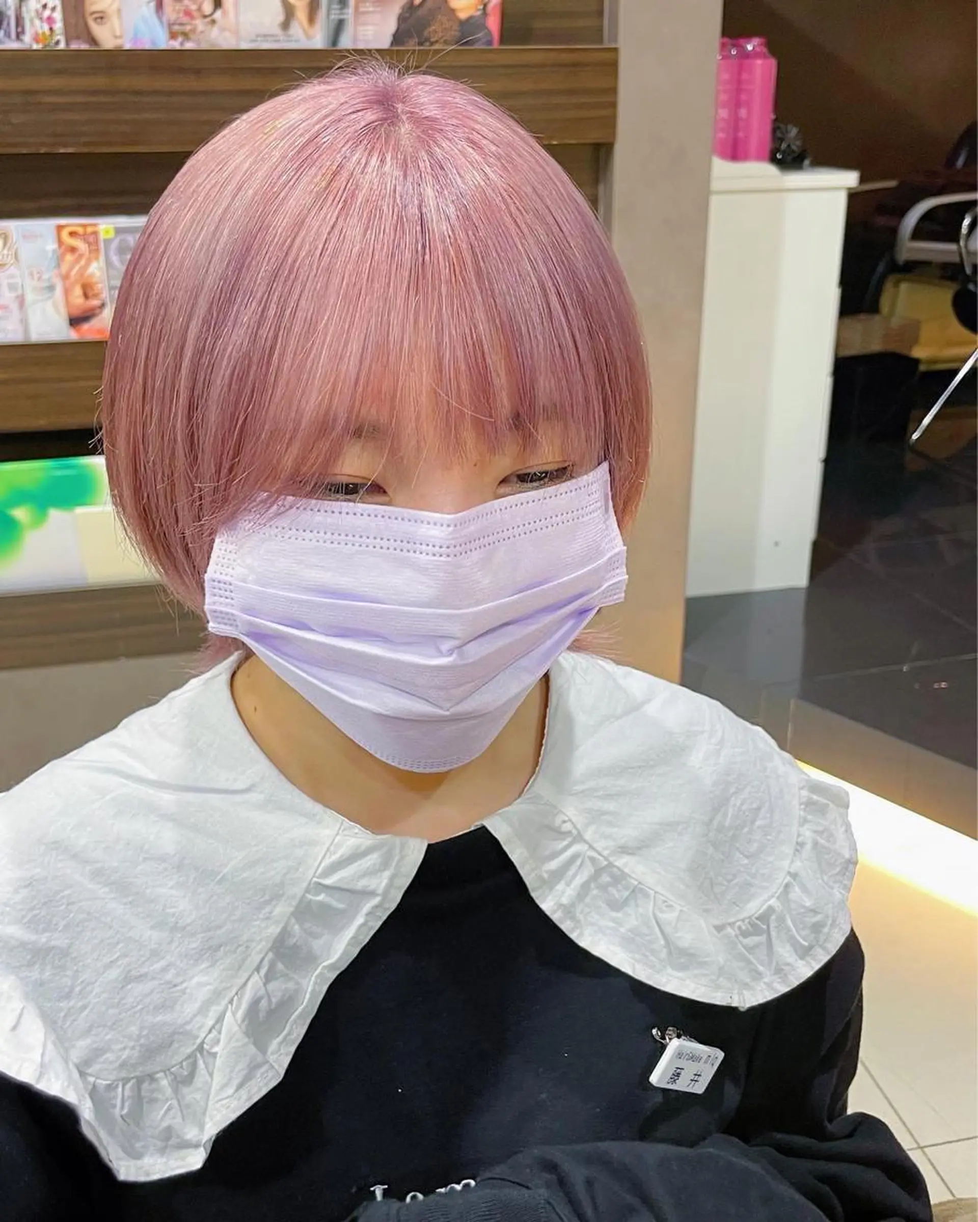 ショート カラー ヘアカラー トリートメント ✨髪質改善/ハイトー ン/艶髪高山のヘアスタイル